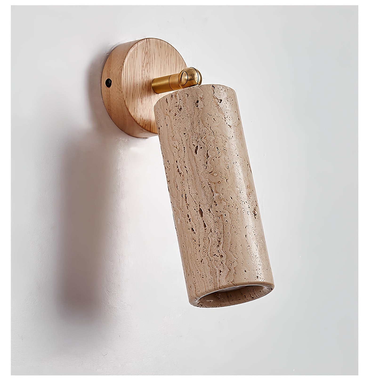 Erzorus Minimalist Travertine Wall Light - Neutralighting