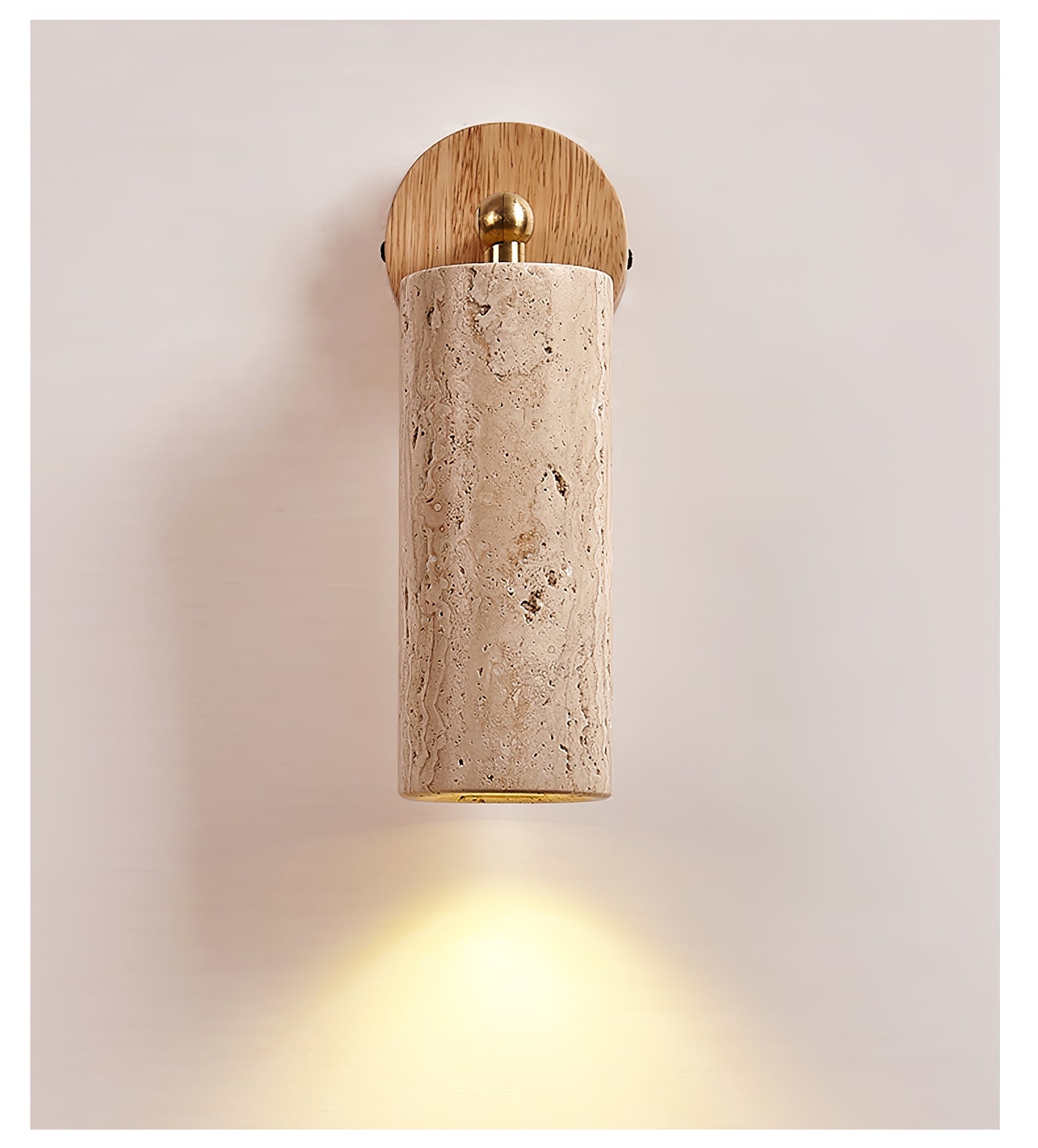 Erzorus Minimalist Travertine Wall Light - Neutralighting