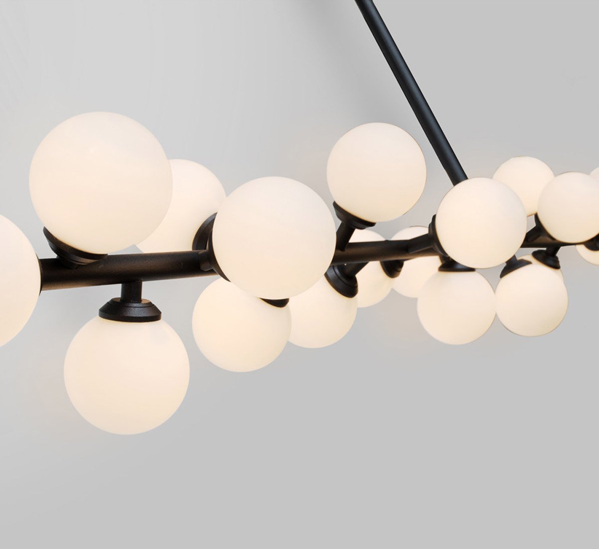Eshair Moderner Eleganter Messing-Glas-Kronleuchter-Letslighting