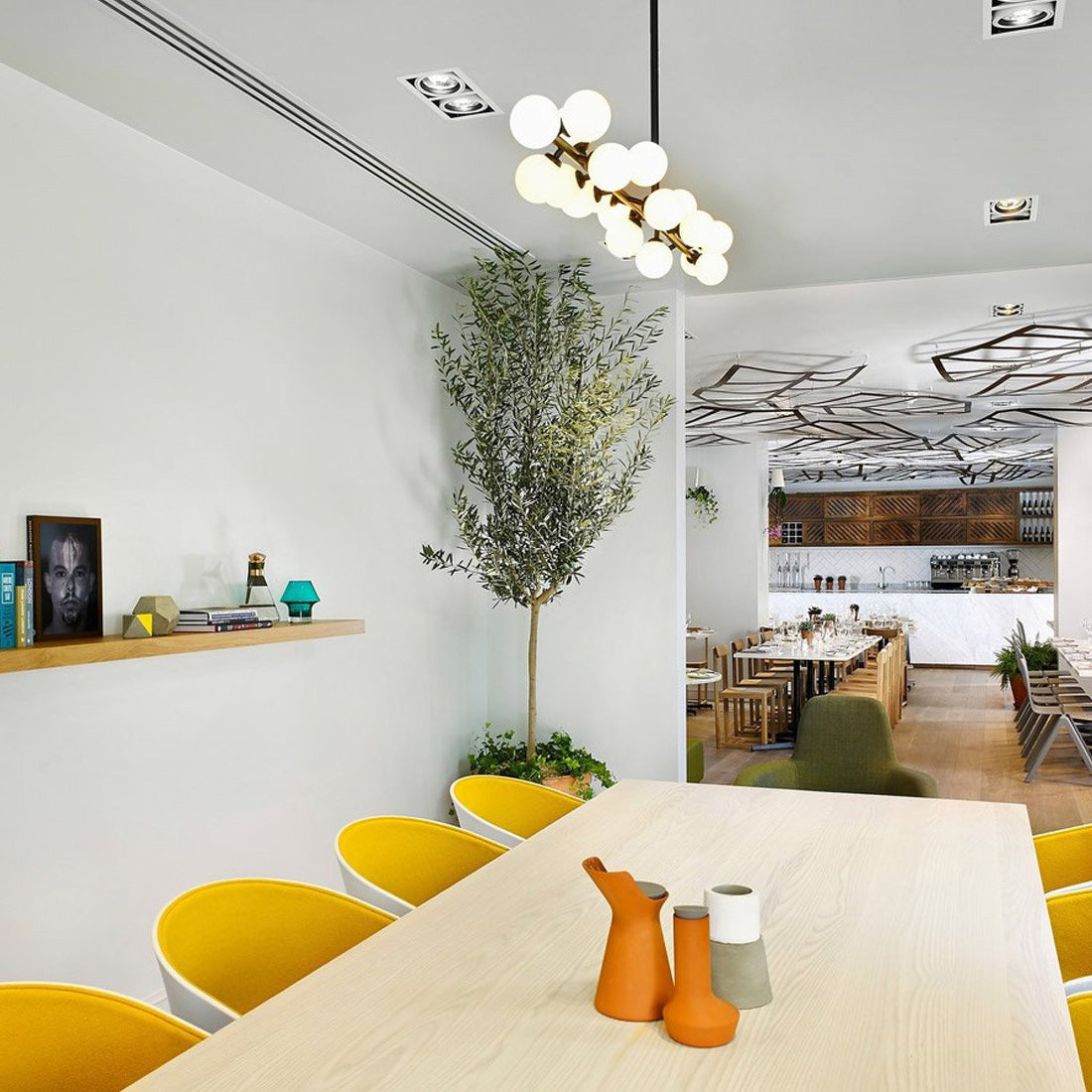 Eshair Moderner Eleganter Messing-Glas-Kronleuchter-Letslighting