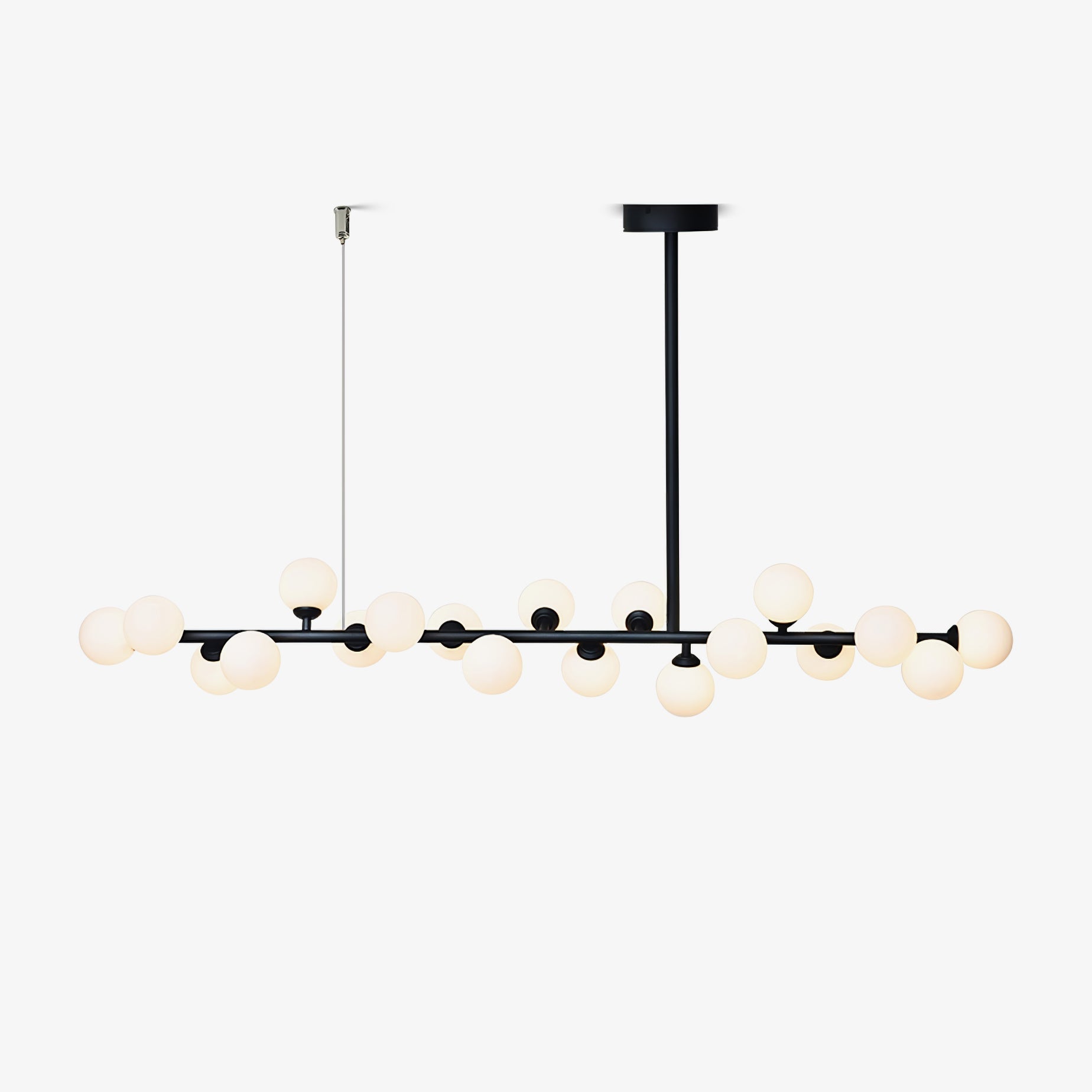 Lumiray Schwarze lineare Kugel-Pendelleuchte-Letslighting