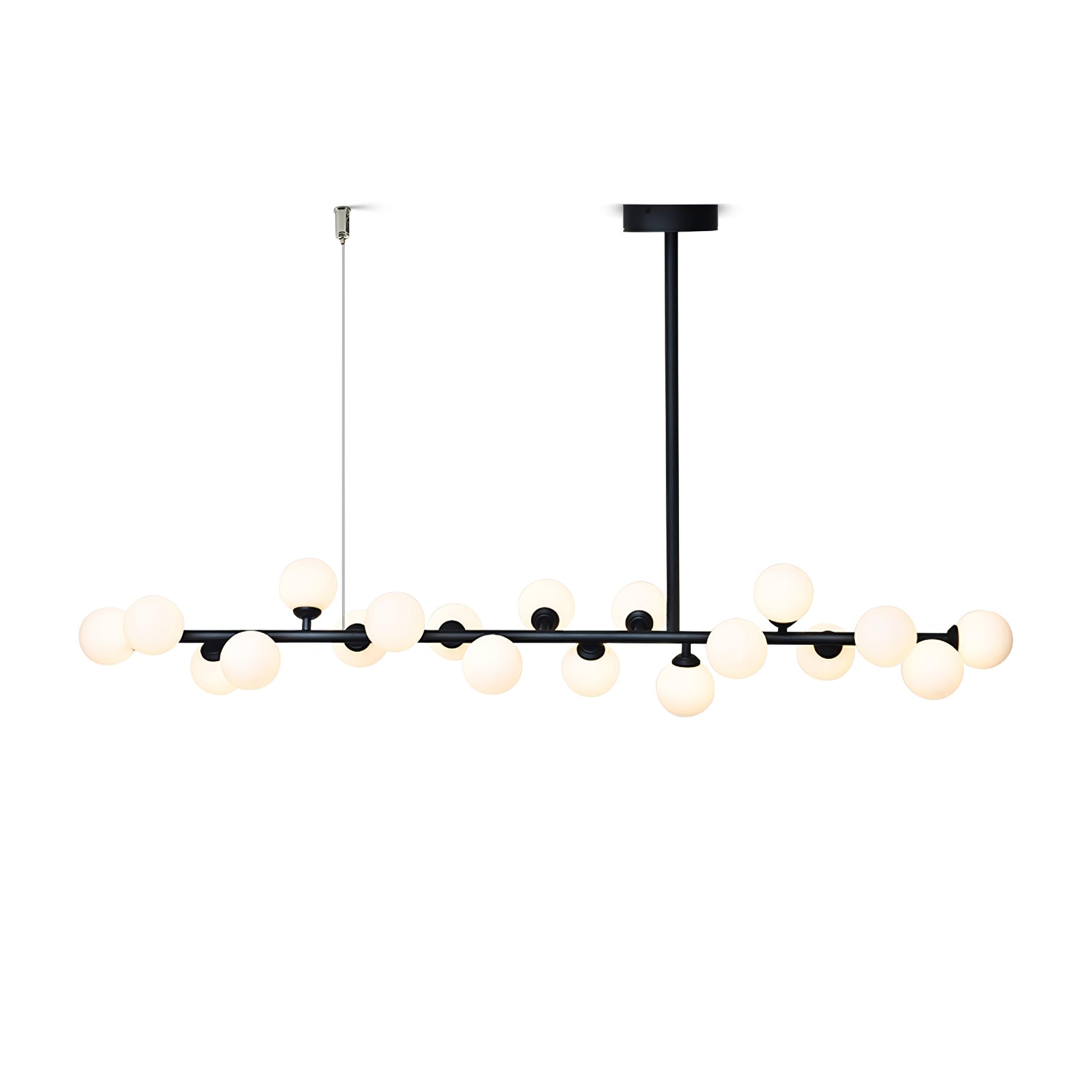 Lumiray Schwarze lineare Kugel-Pendelleuchte-Letslighting