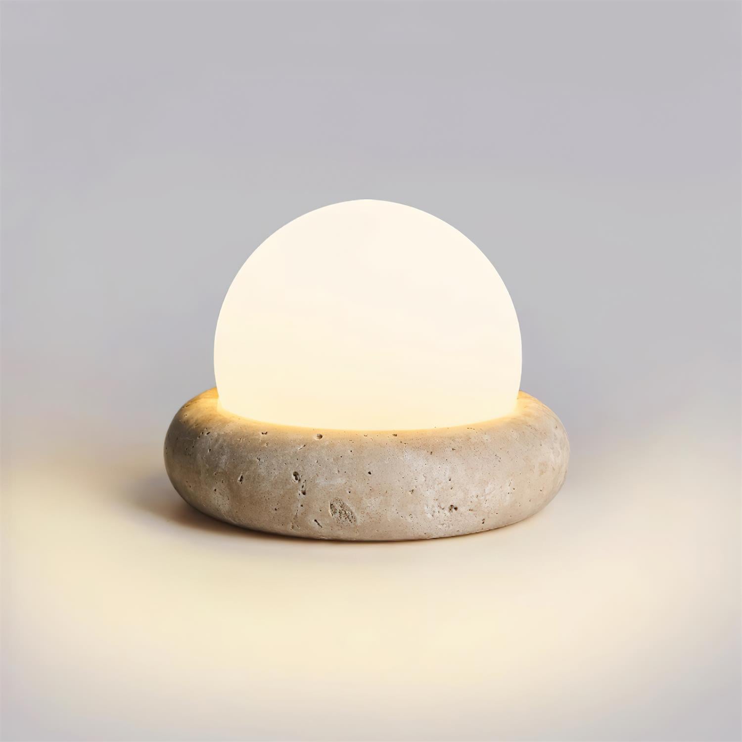 Riita Travertine Globe Table Lamp Mini Maga - Letslighting