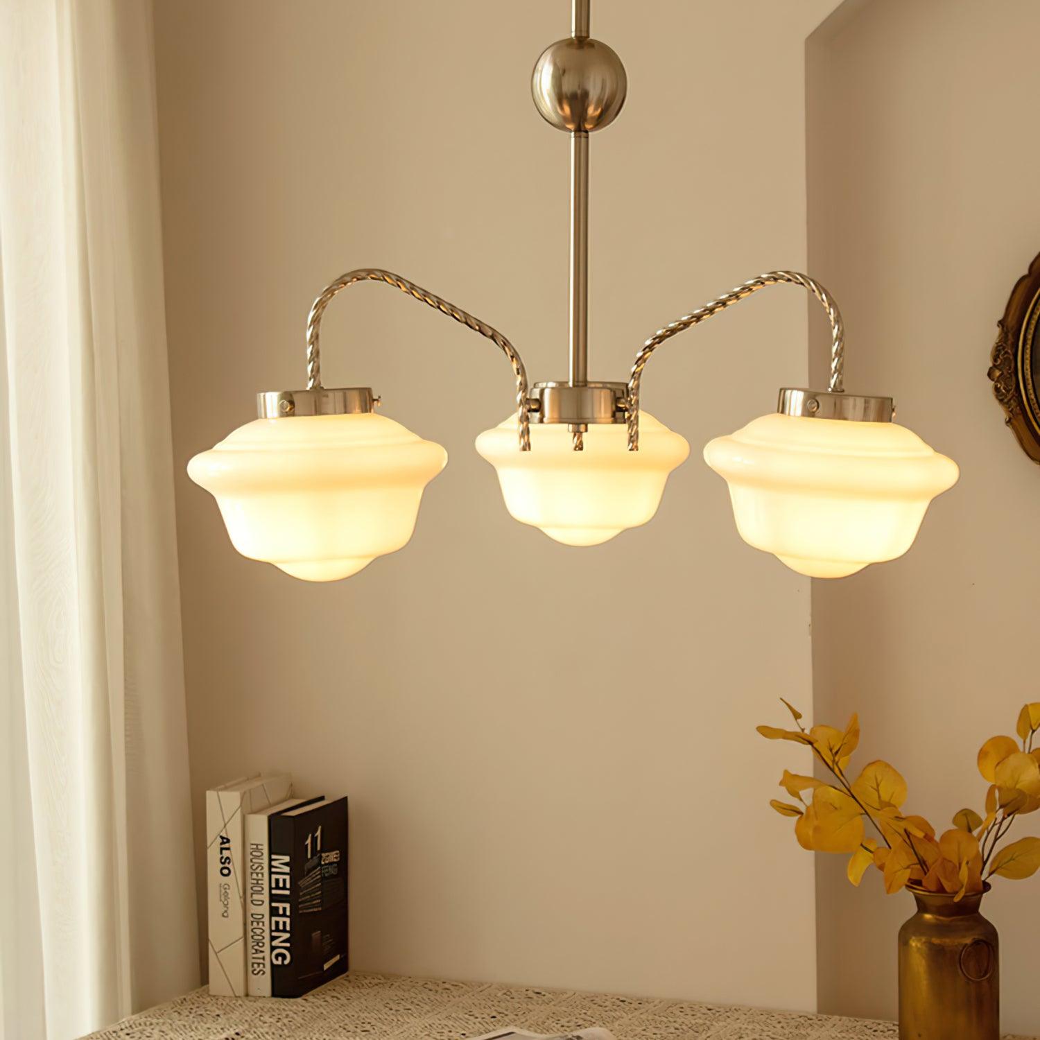 Curinel Vintage Kronleuchter aus Chromglas-Letslighting