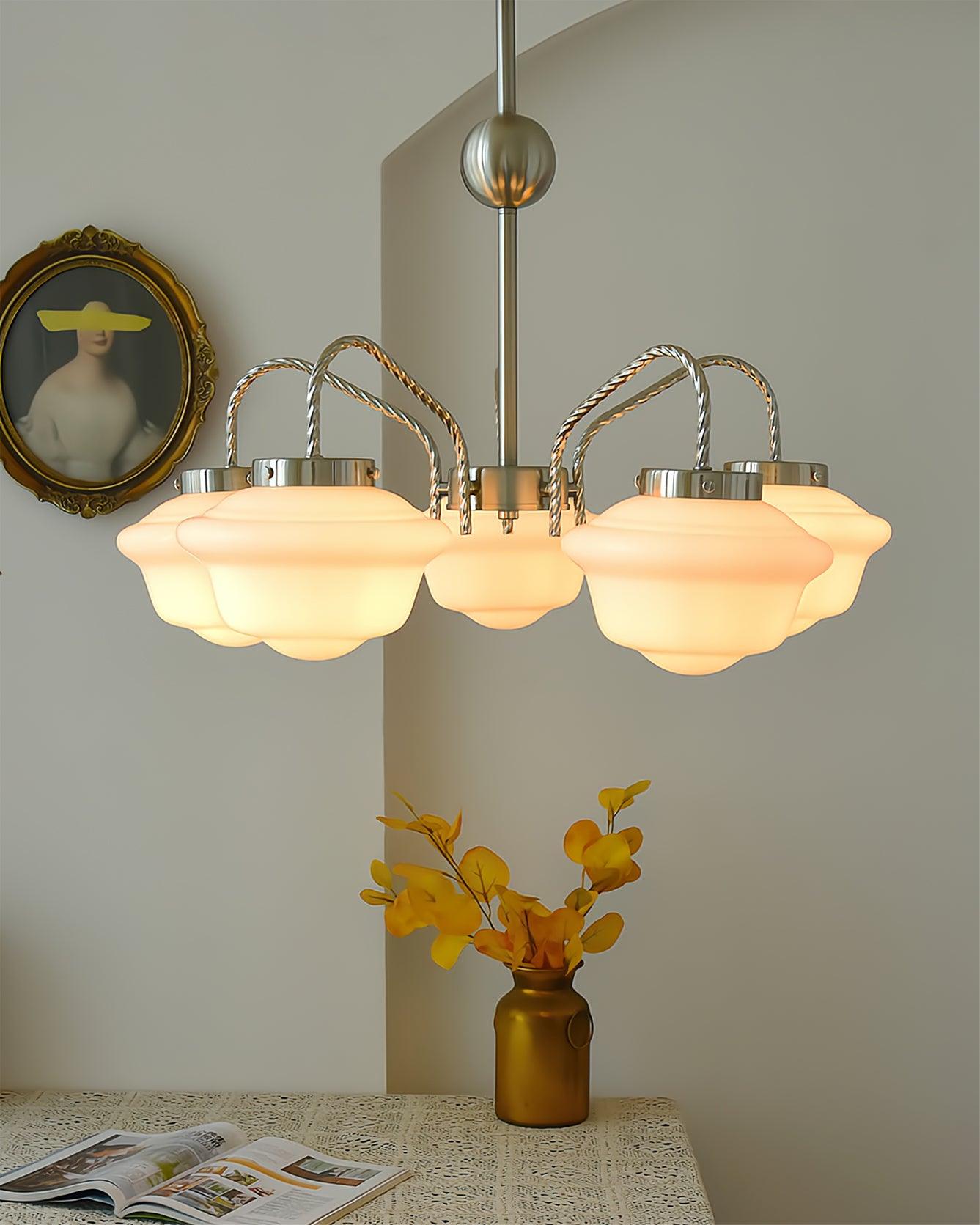 Curinel Vintage Kronleuchter aus Chromglas-Letslighting