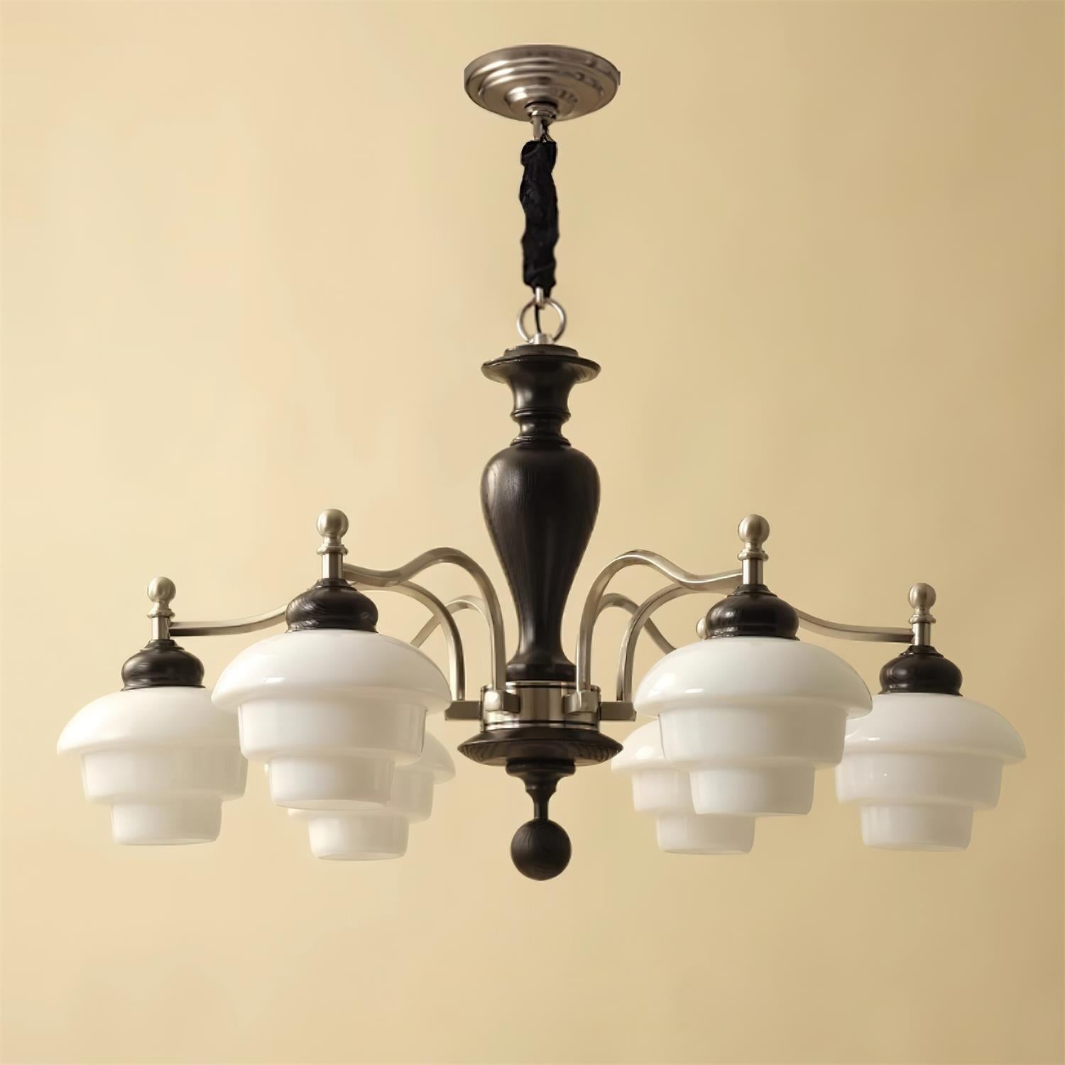 Hovian Vintage Kronleuchter aus Holz-Letslighting