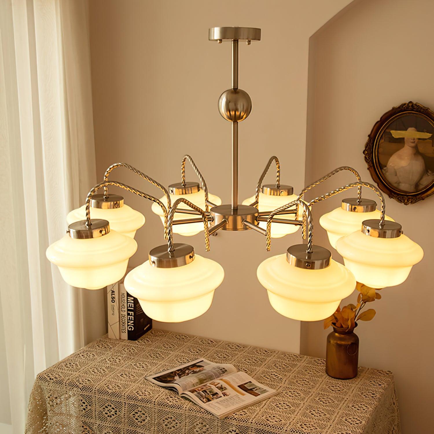 Curinel Vintage Kronleuchter aus Chromglas-Letslighting