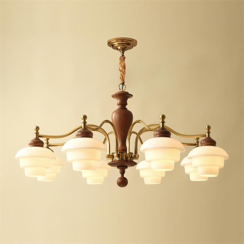 Hovian Vintage Kronleuchter aus Holz-Letslighting