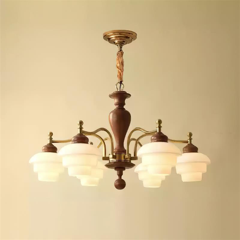 Hovian Vintage Kronleuchter aus Holz-Letslighting