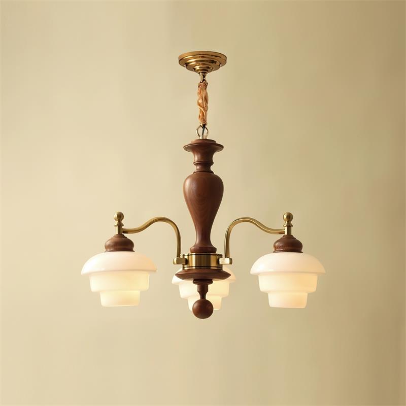 Hovian Vintage Kronleuchter aus Holz-Letslighting