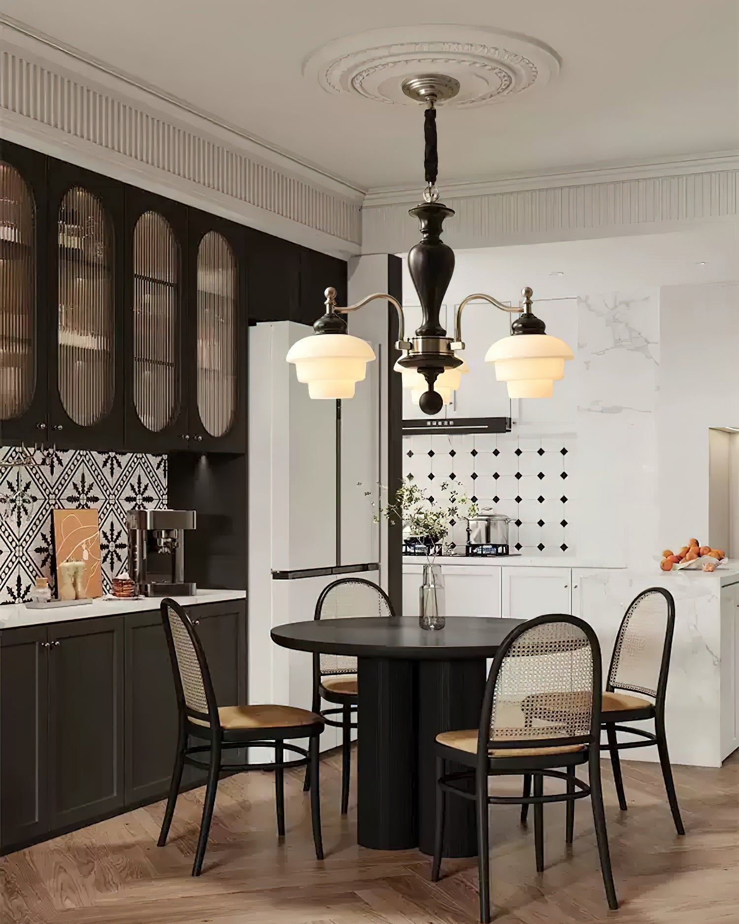 Hovian Vintage Kronleuchter aus Holz-Letslighting