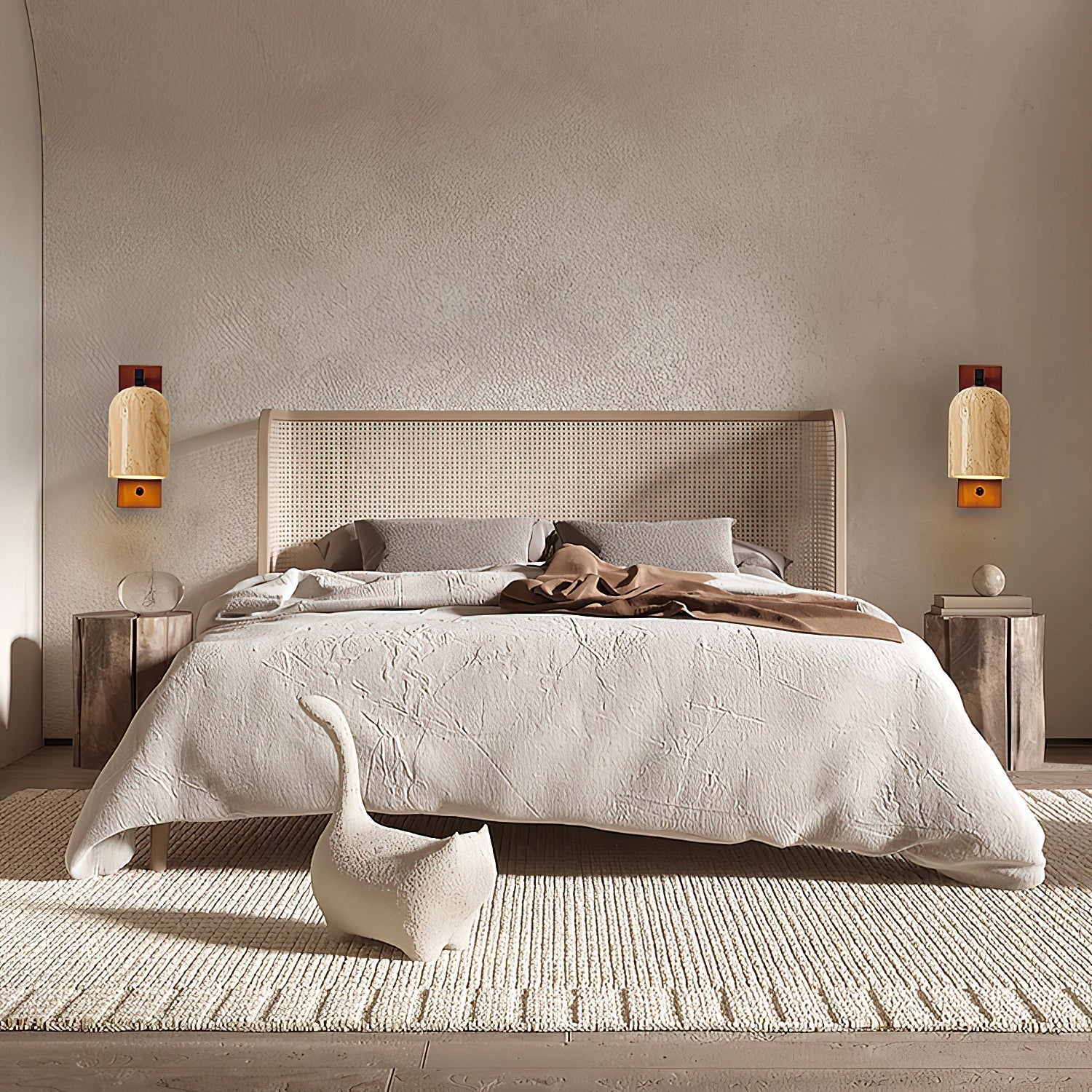 Cevenia Art Classic Natural Travertine Wall Lamp - Letslighting