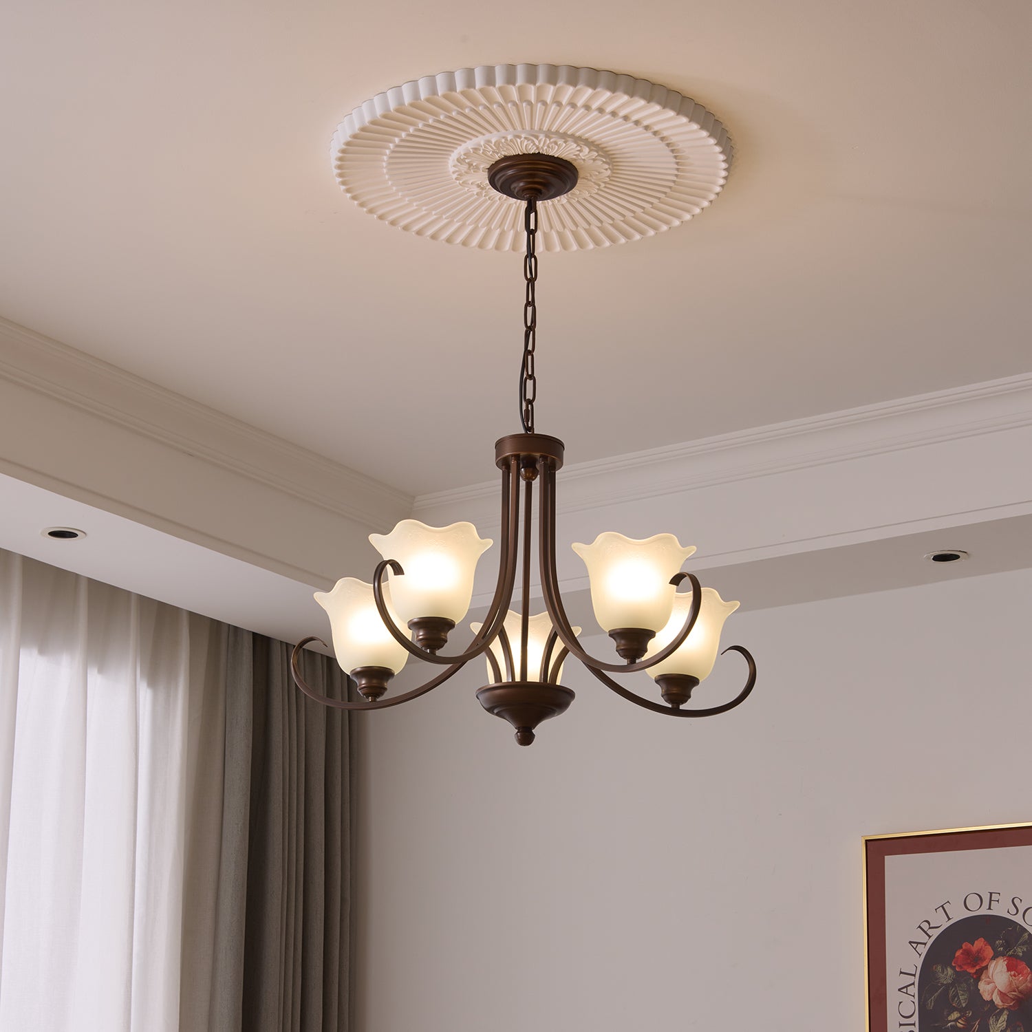 Mireille Floral Chandelier - Blowlighting