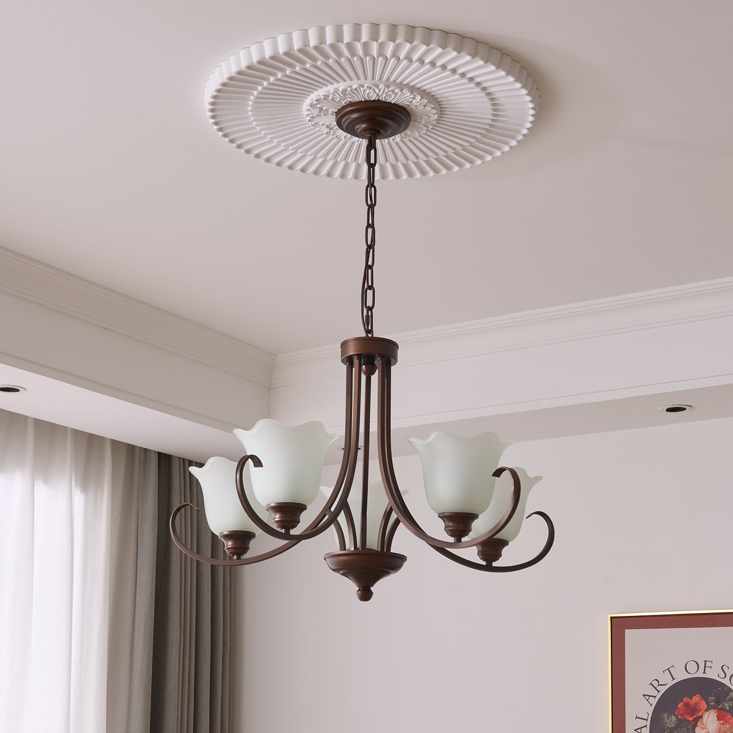 Mireille Floral Chandelier - Blowlighting