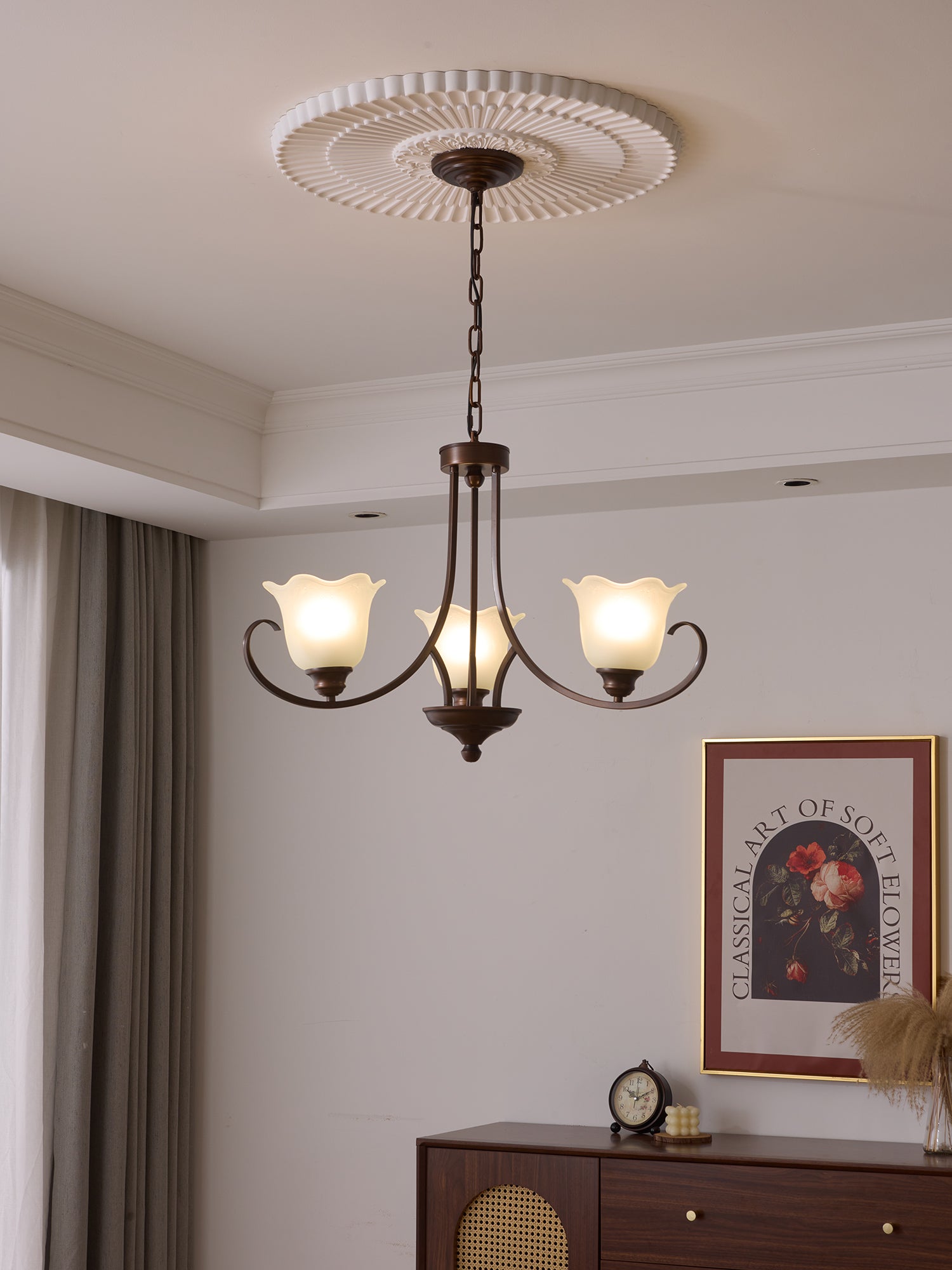 Mireille Floral Chandelier - Blowlighting