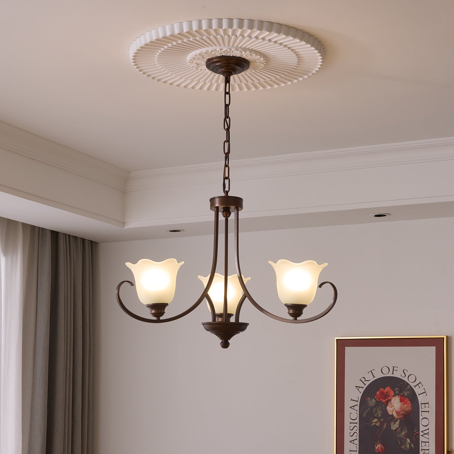 Mireille Floral Chandelier - Blowlighting