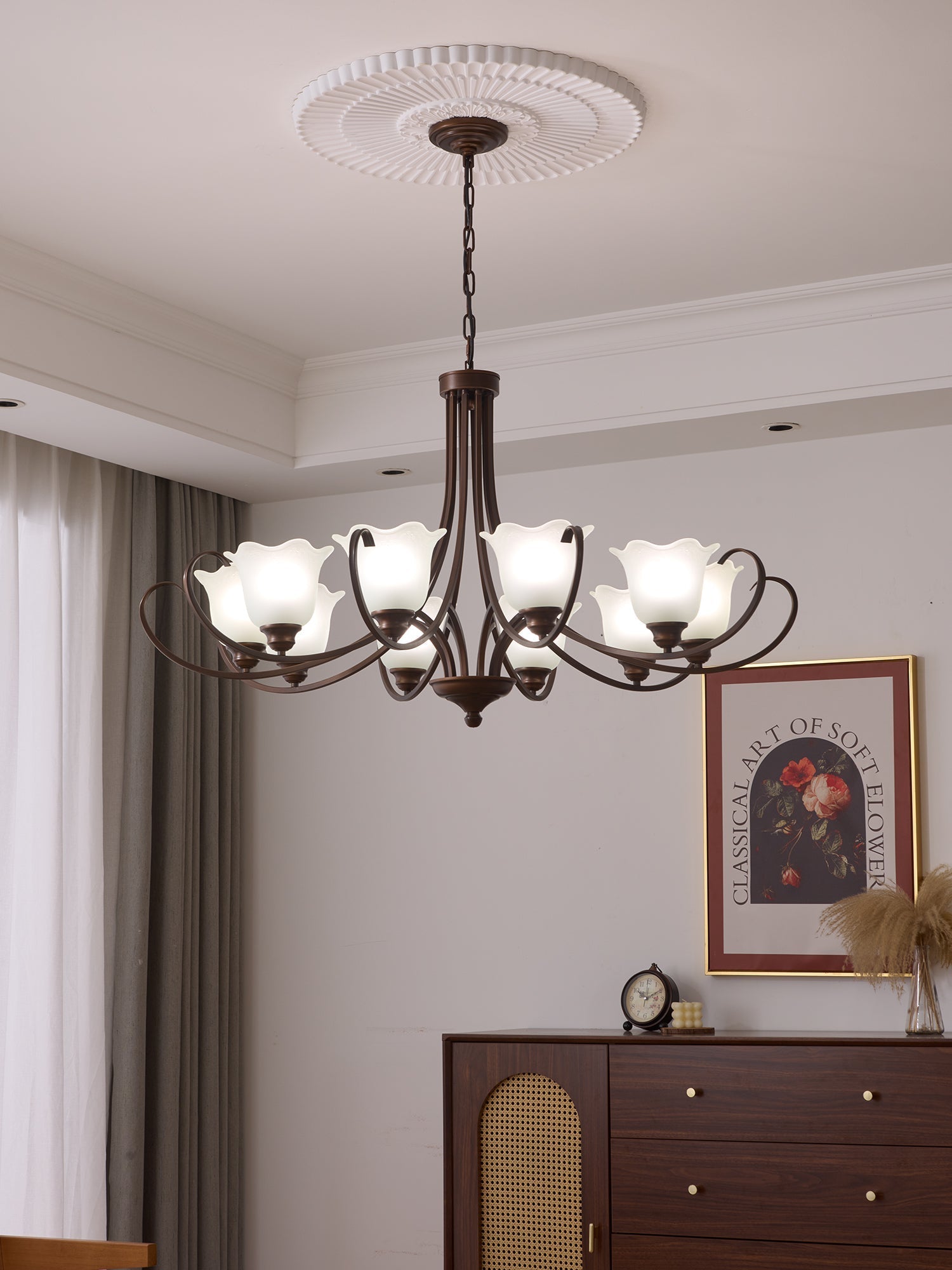 Mireille Floral Chandelier - Blowlighting