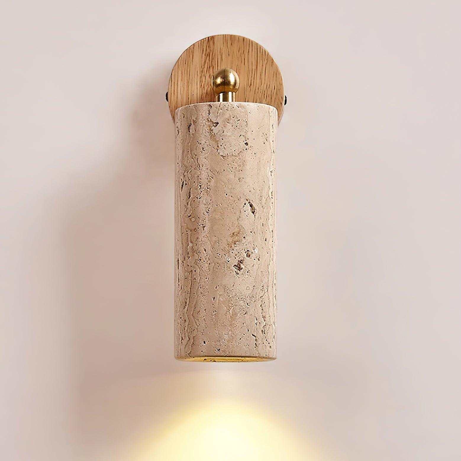 Travion Adjustable Travertine Wall Sconce - Letslighting