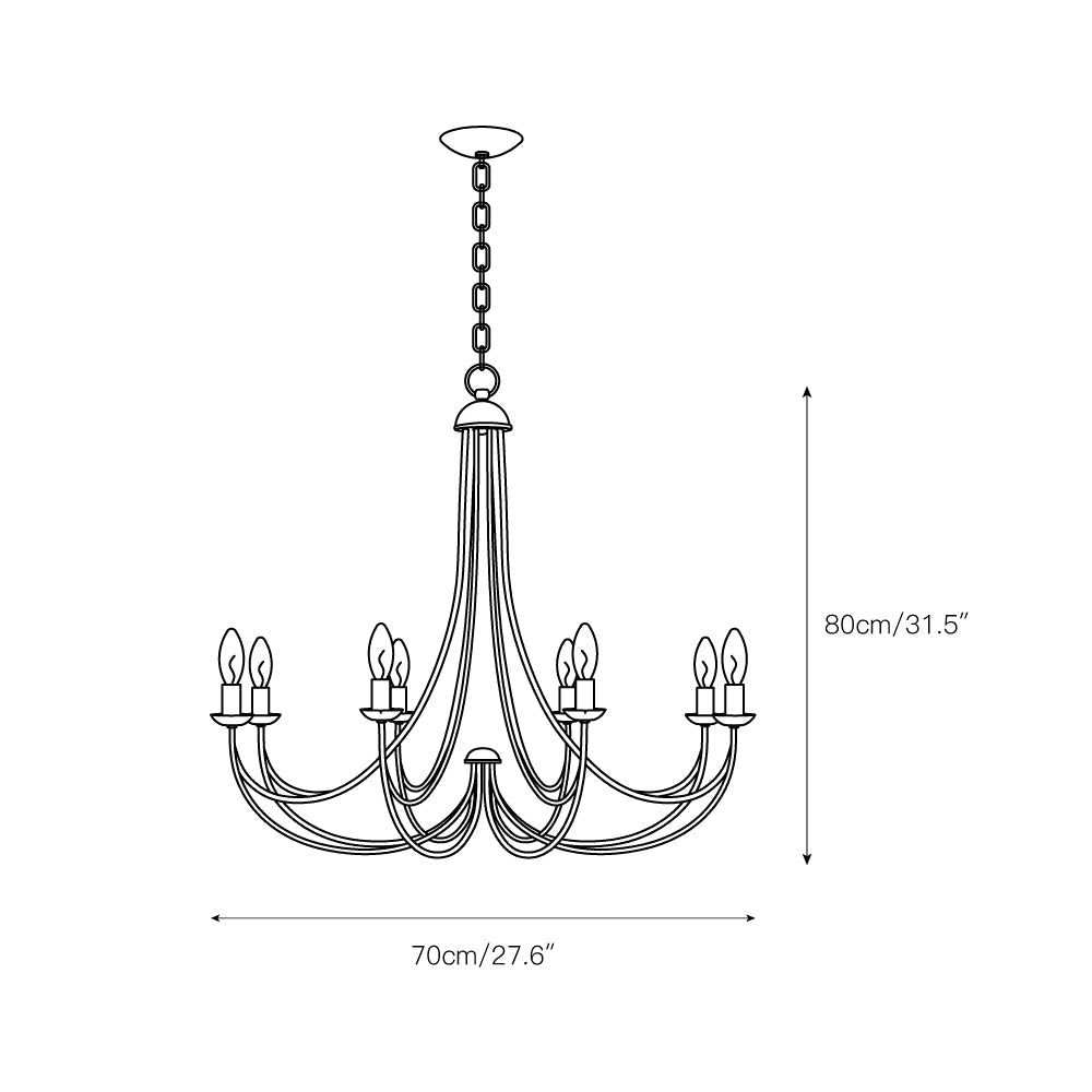 Cotalor Vintage Industrial Chandelier-Letslighting