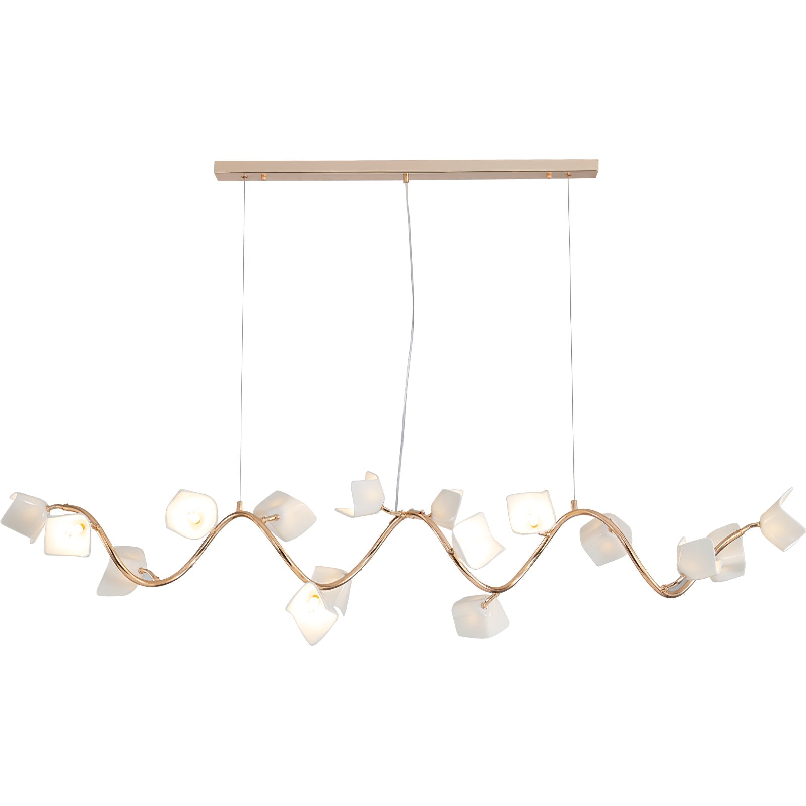 Arthearae Postmoderner Luxus-Kronleuchter aus Flora-Keramik-Letslighting