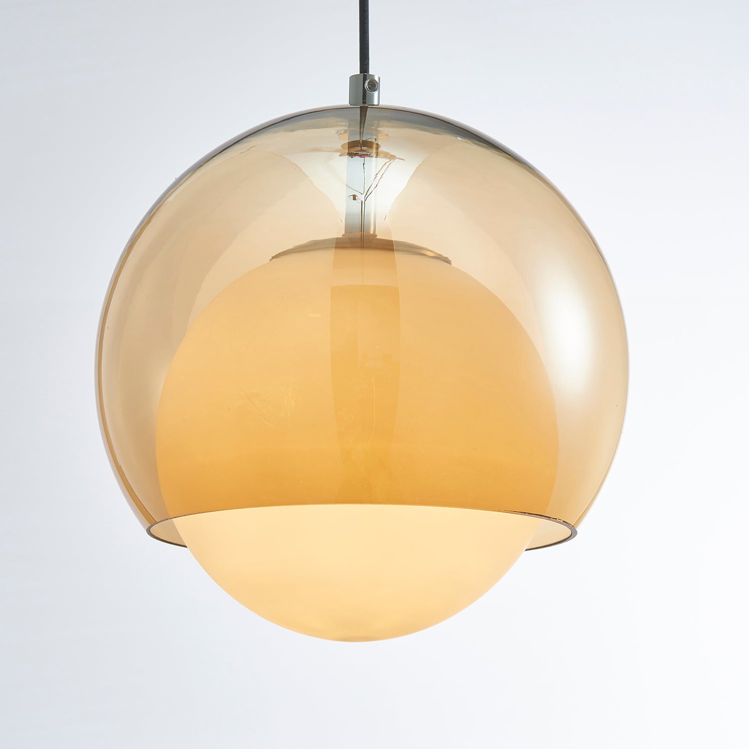 Pendelleuchte Doppelkugel Schirm Glas Modern-Letslighting
