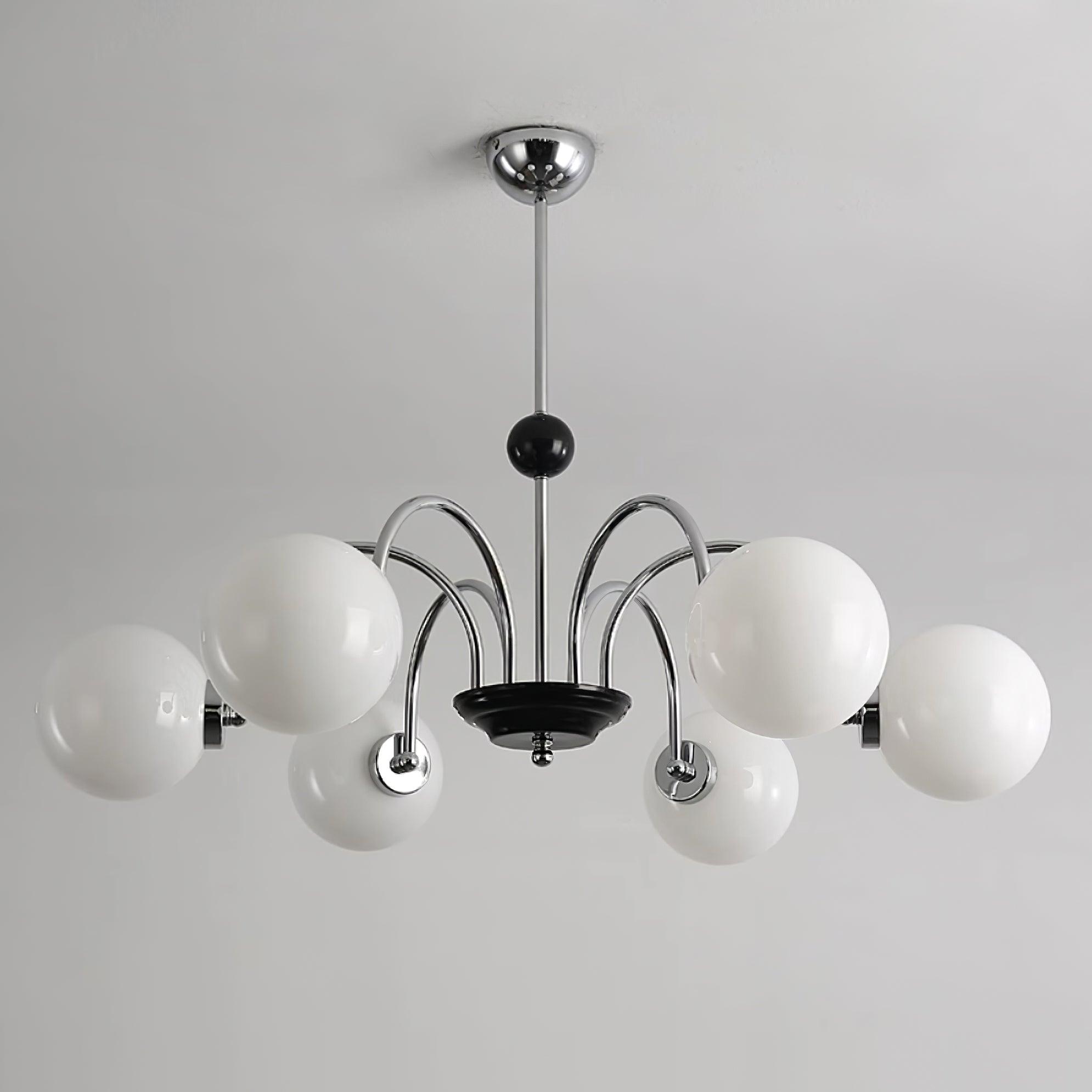 Kronleuchter Gekrümmt Arme Globus Schirme Modern Retro Stil Essen-Letslighting