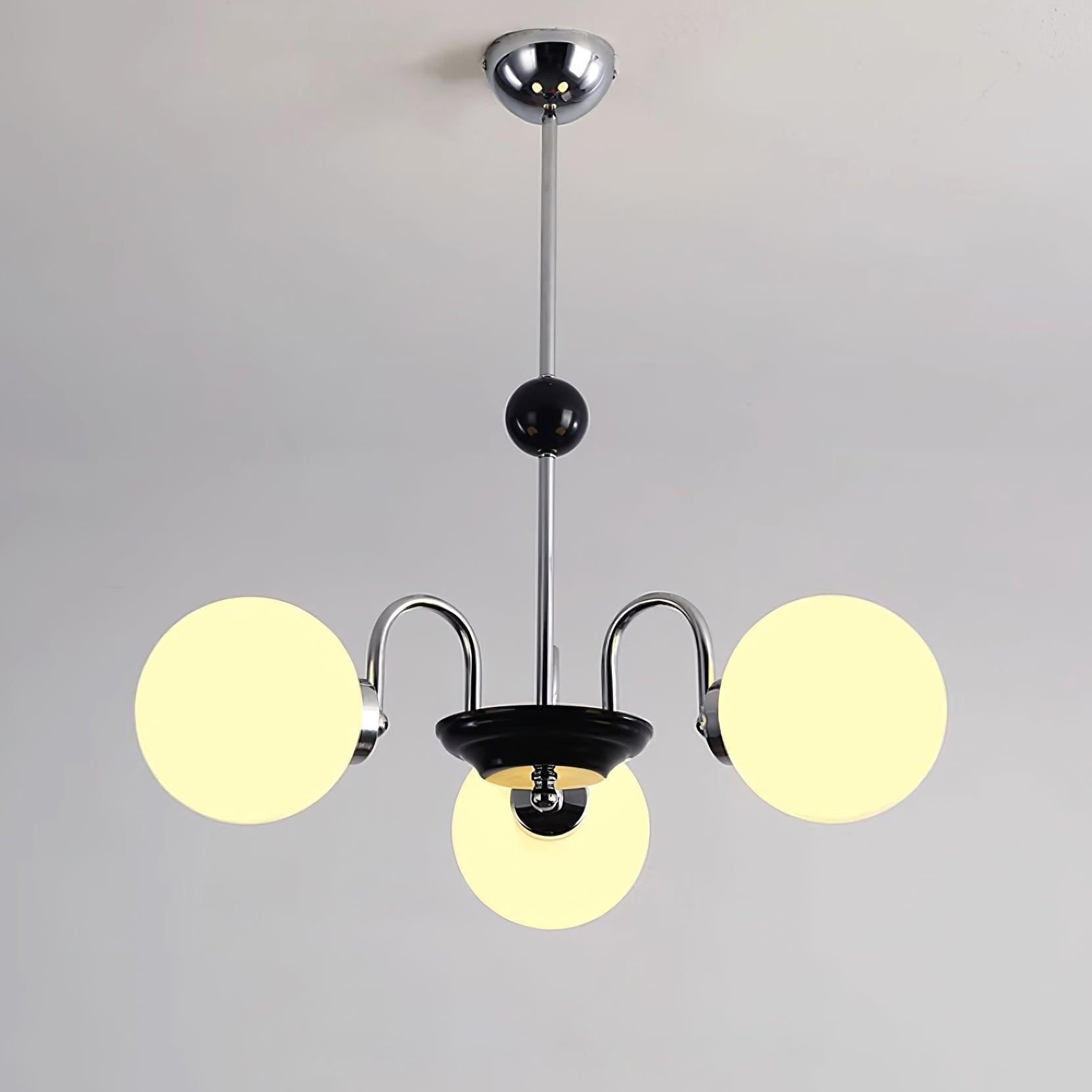 Kronleuchter Gekrümmt Arme Globus Schirme Modern Retro Stil Essen-Letslighting