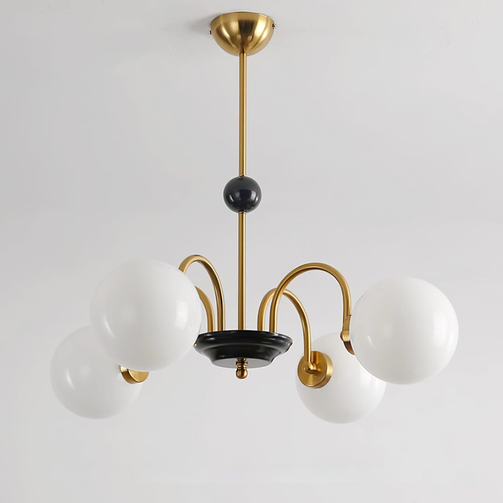 Kronleuchter Gekrümmt Arme Globus Schirme Modern Retro Stil Essen-Letslighting