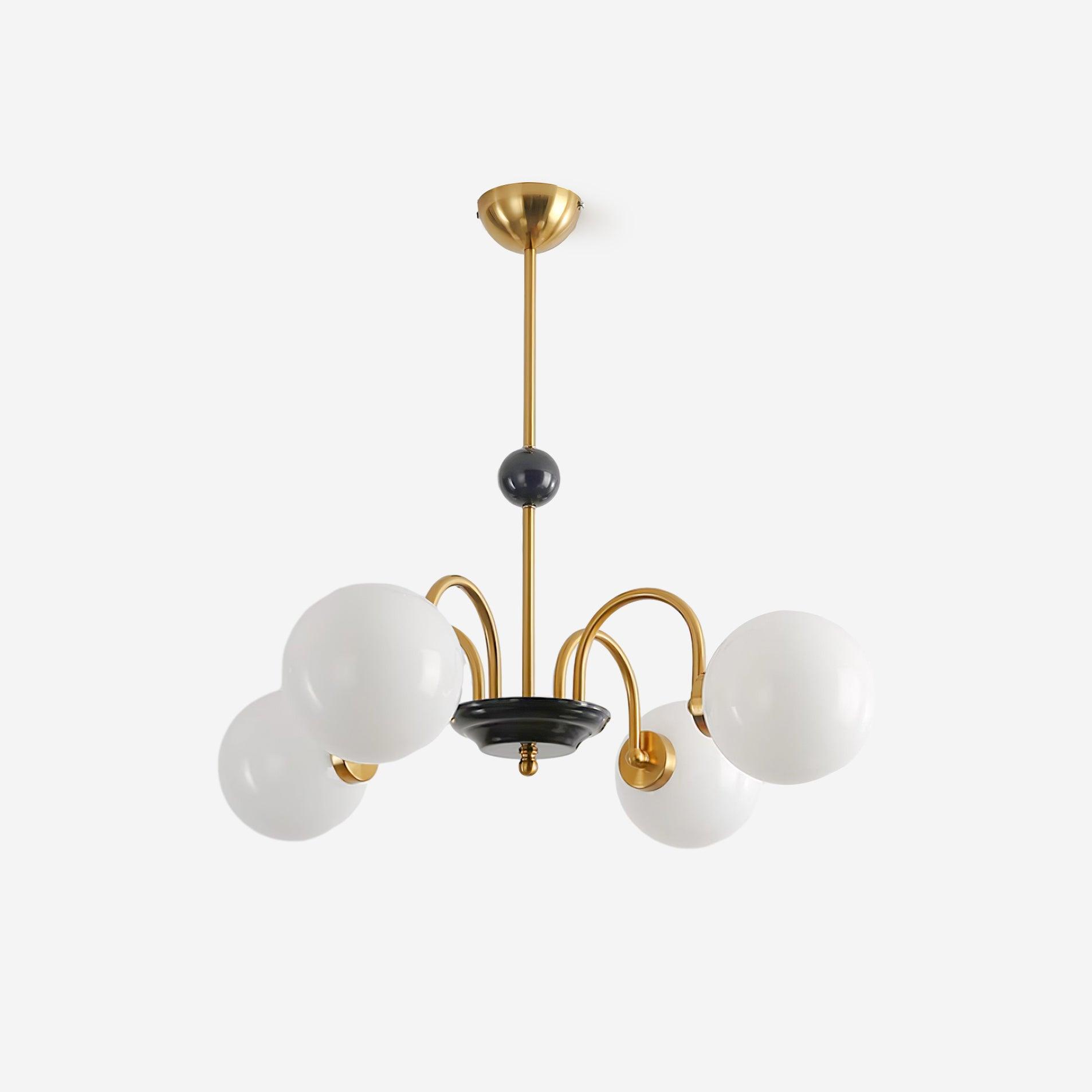 Kronleuchter Gekrümmt Arme Globus Schirme Modern Retro Stil Essen-Letslighting