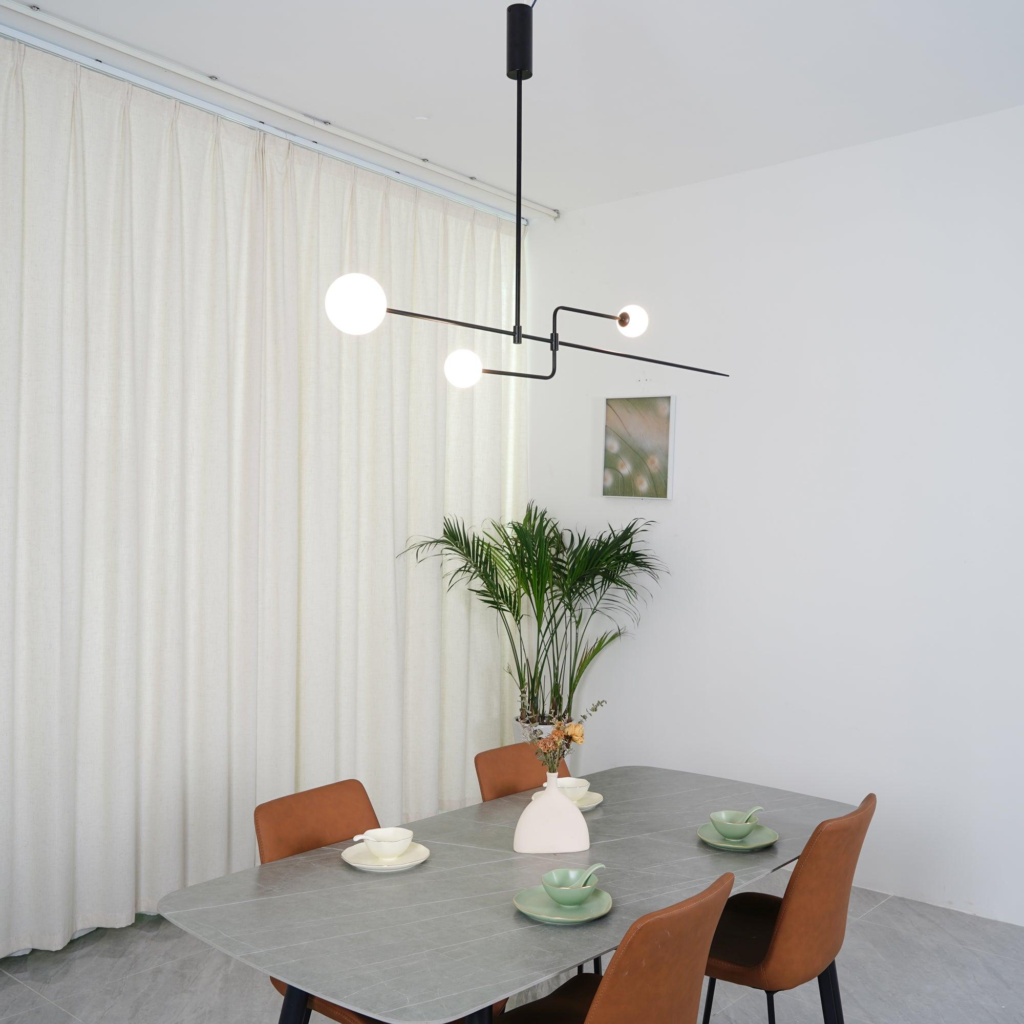 Lustra Kronleuchter Mobile Schwarz Minimalistisch-Letslighting
