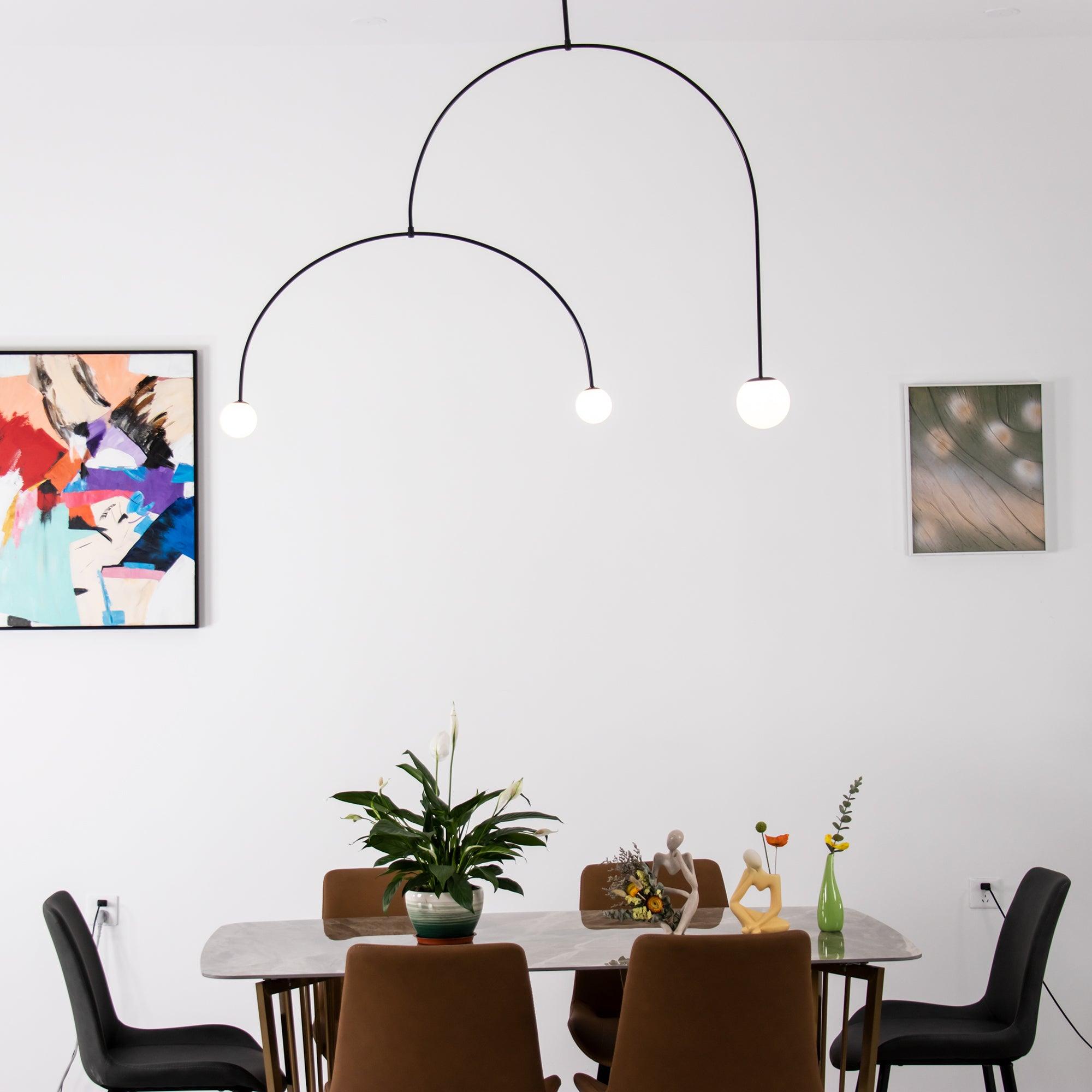 Lustra Kronleuchter Mobile Schwarz Minimalistisch-Letslighting