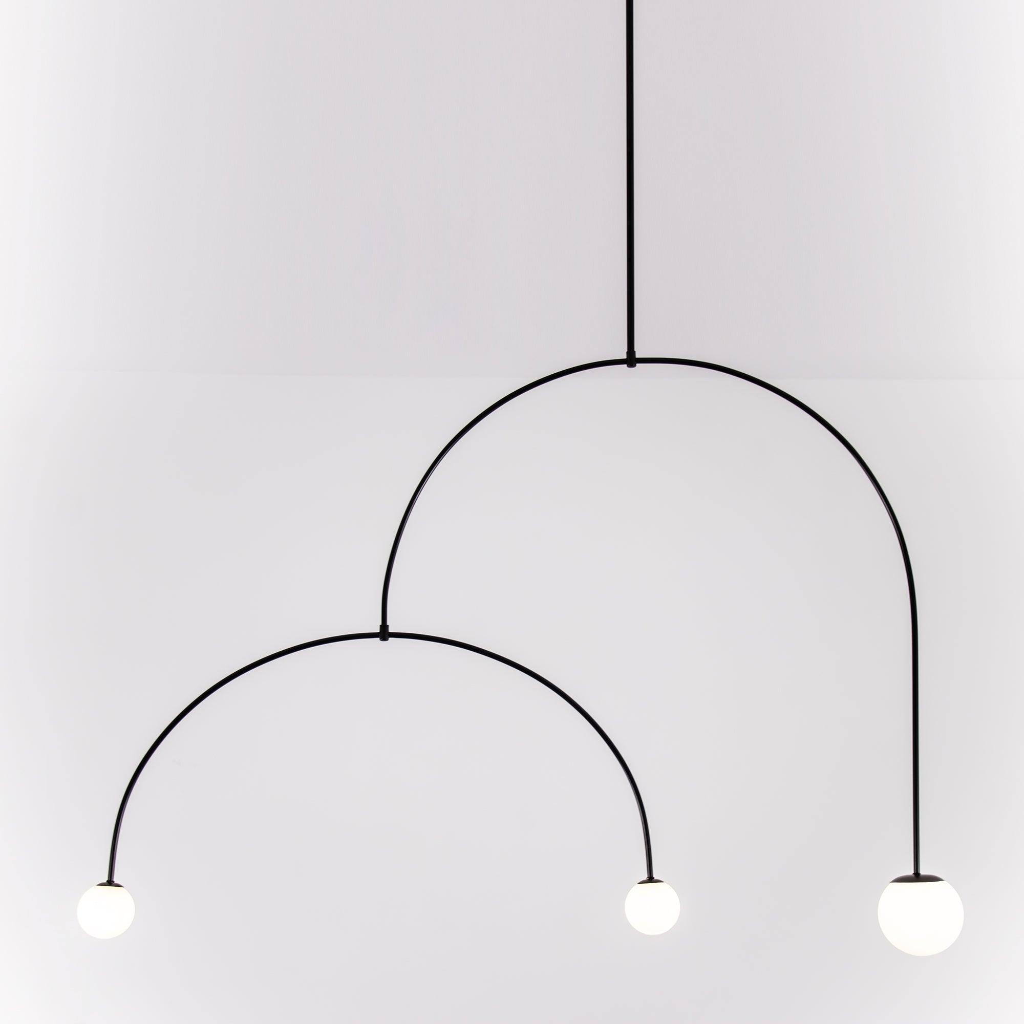 Lustra Kronleuchter Mobile Schwarz Minimalistisch-Letslighting