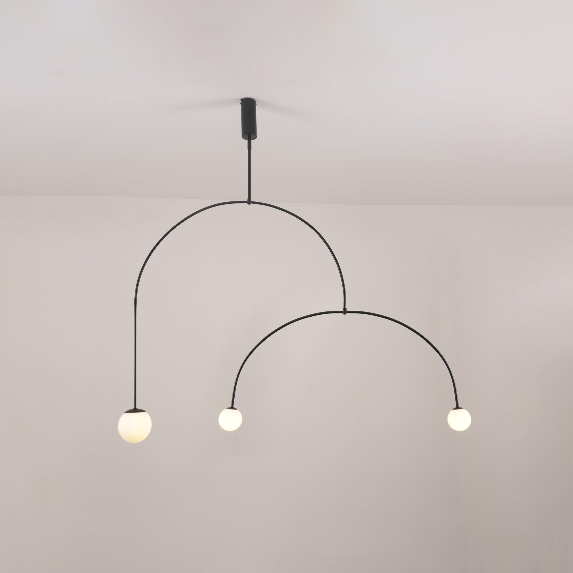 Lustra Kronleuchter Mobile Schwarz Minimalistisch-Letslighting