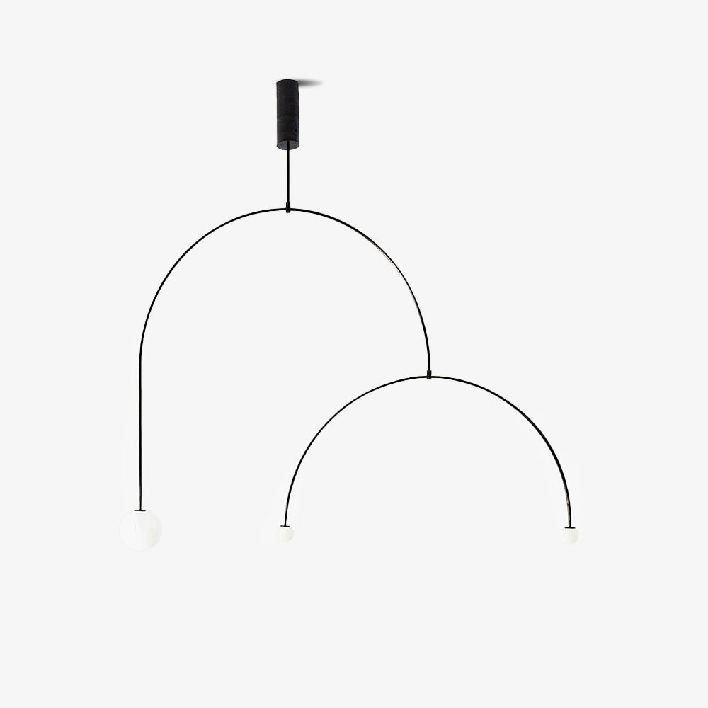 Lustra Kronleuchter Mobile Schwarz Minimalistisch-Letslighting