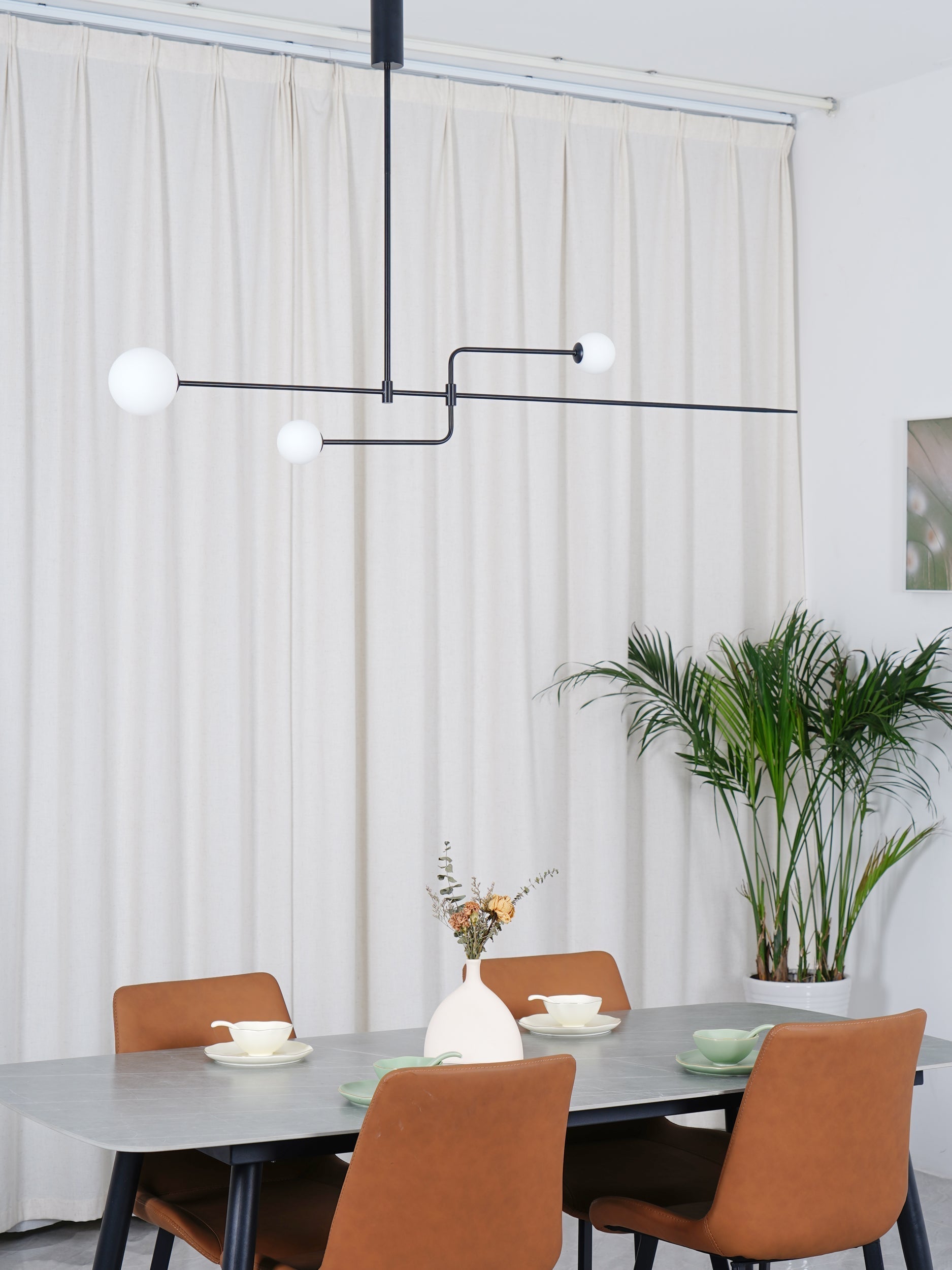Lustra Kronleuchter Mobile Schwarz Minimalistisch-Letslighting