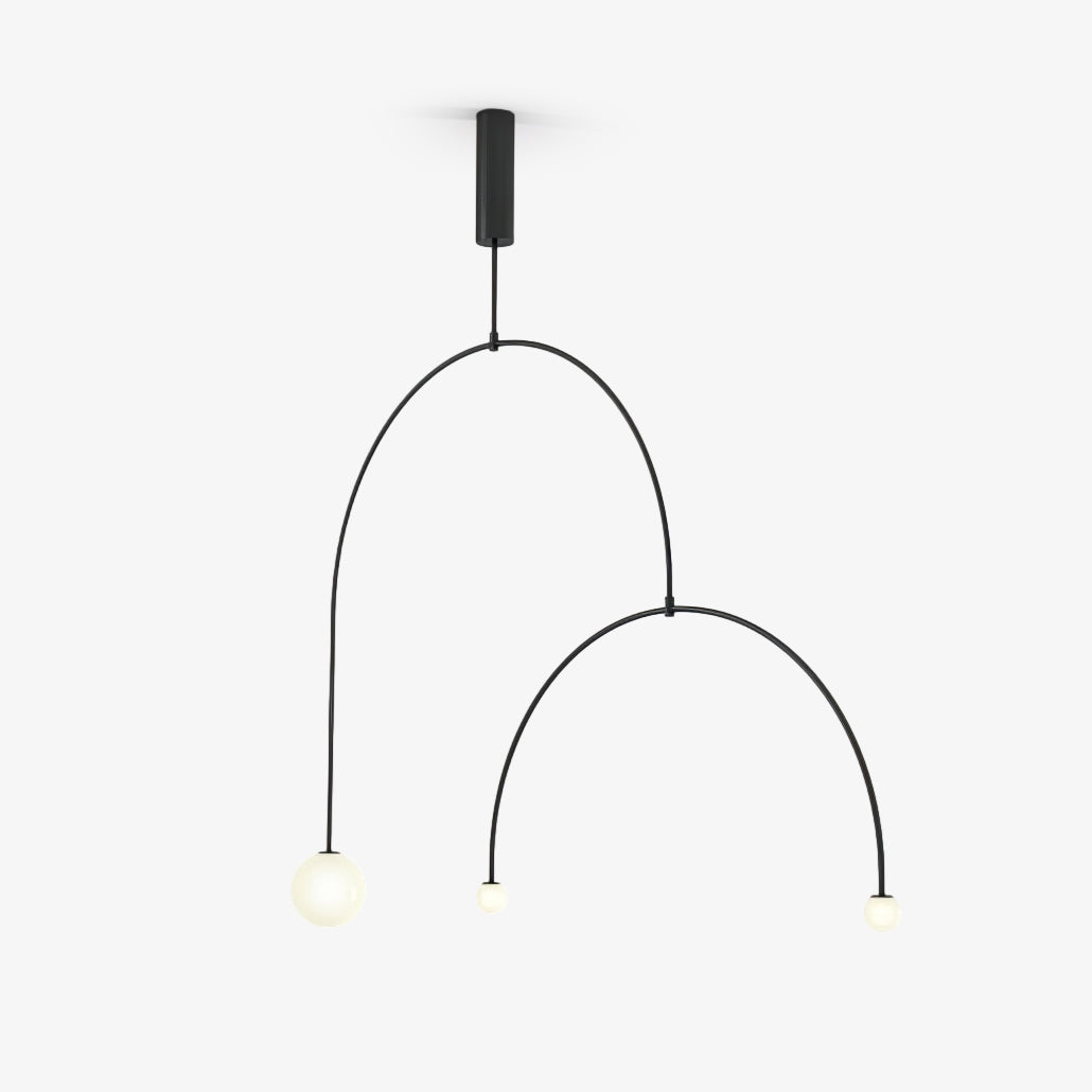 Lustra Kronleuchter Mobile Schwarz Minimalistisch-Letslighting