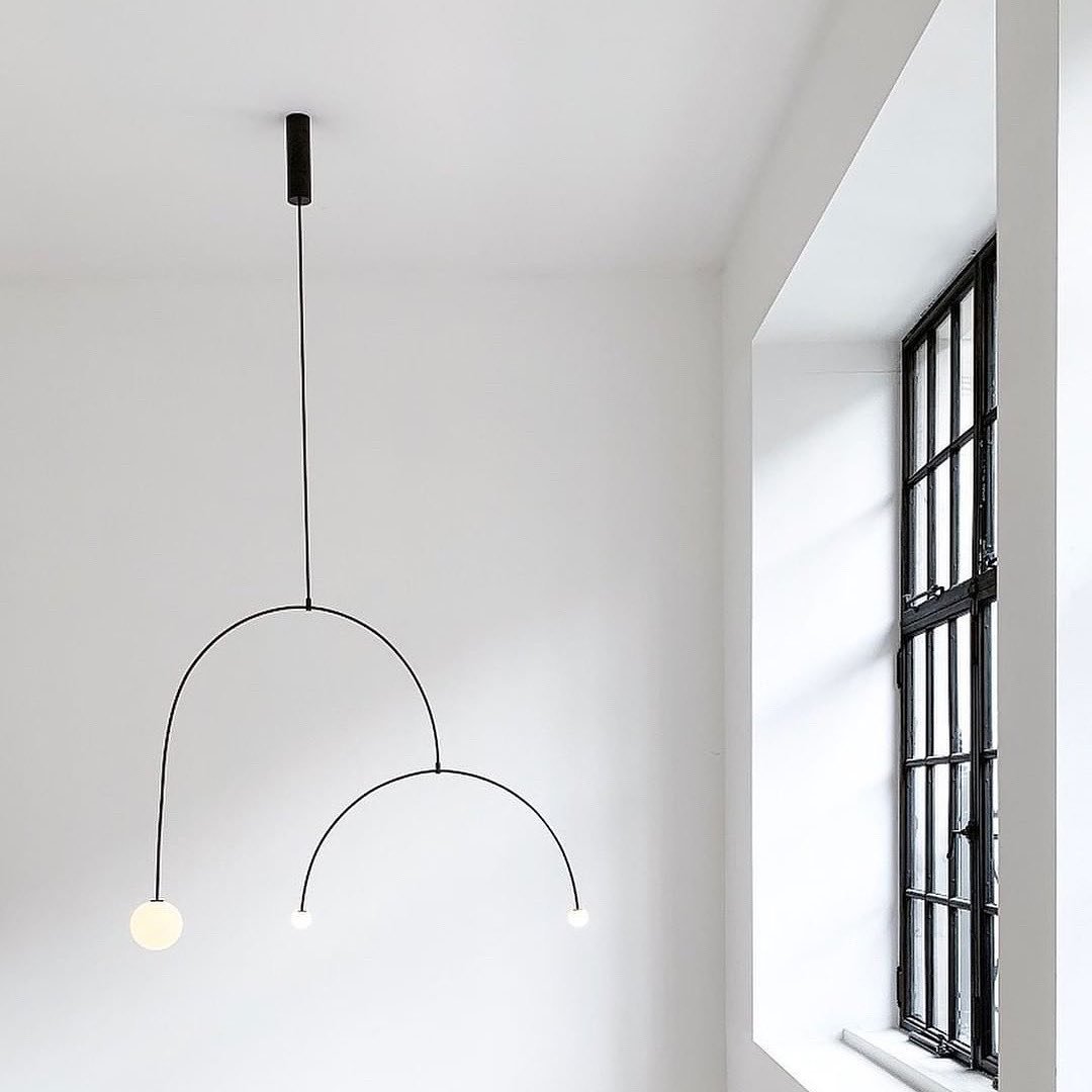 Lustra Kronleuchter Mobile Schwarz Minimalistisch-Letslighting