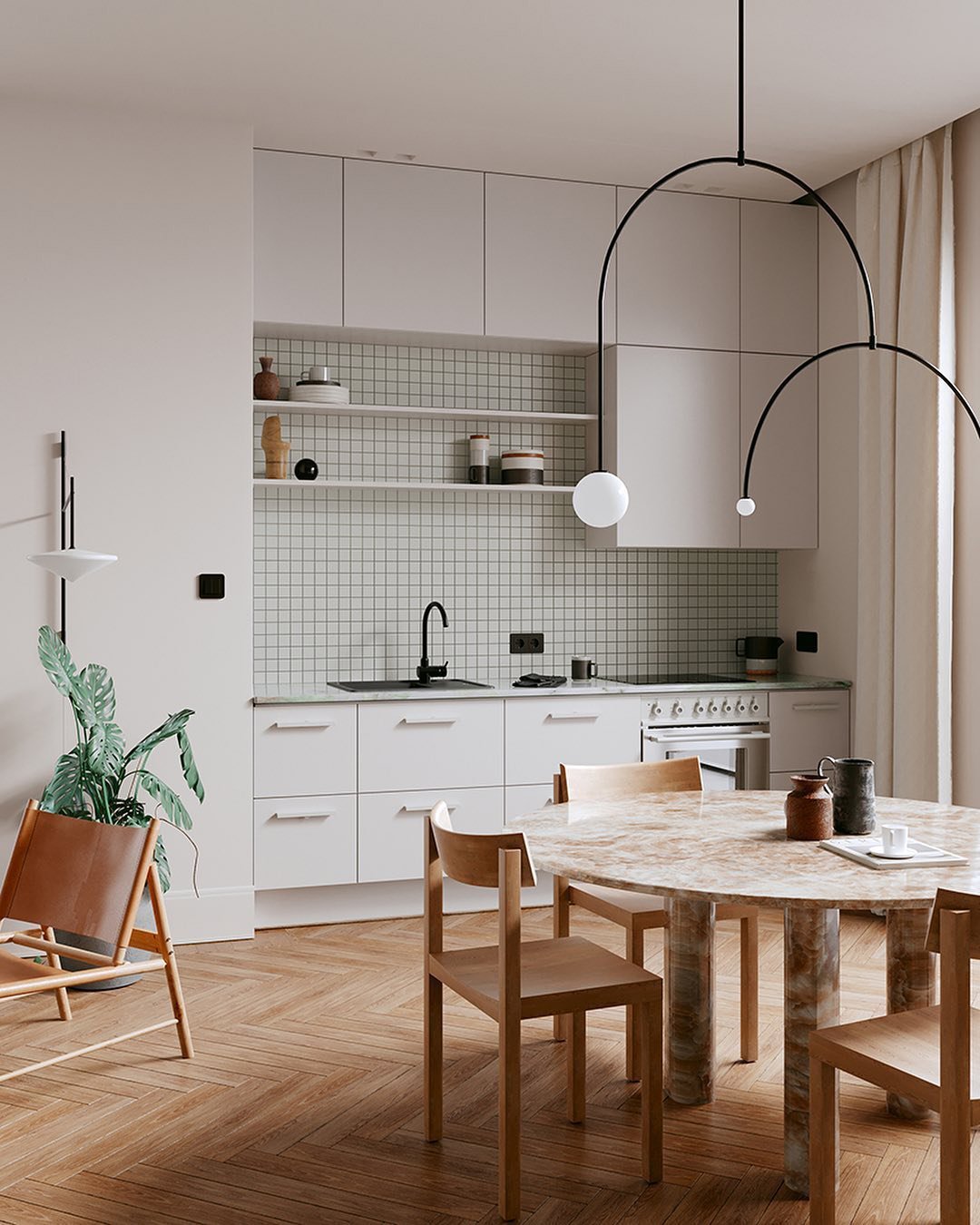 Lustra Kronleuchter Mobile Schwarz Minimalistisch-Letslighting