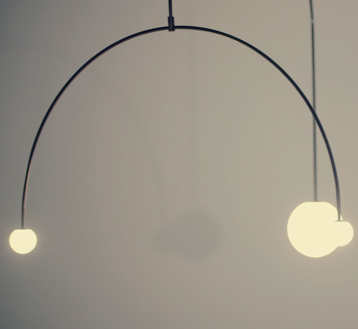 Lustra Kronleuchter Mobile Schwarz Minimalistisch-Letslighting