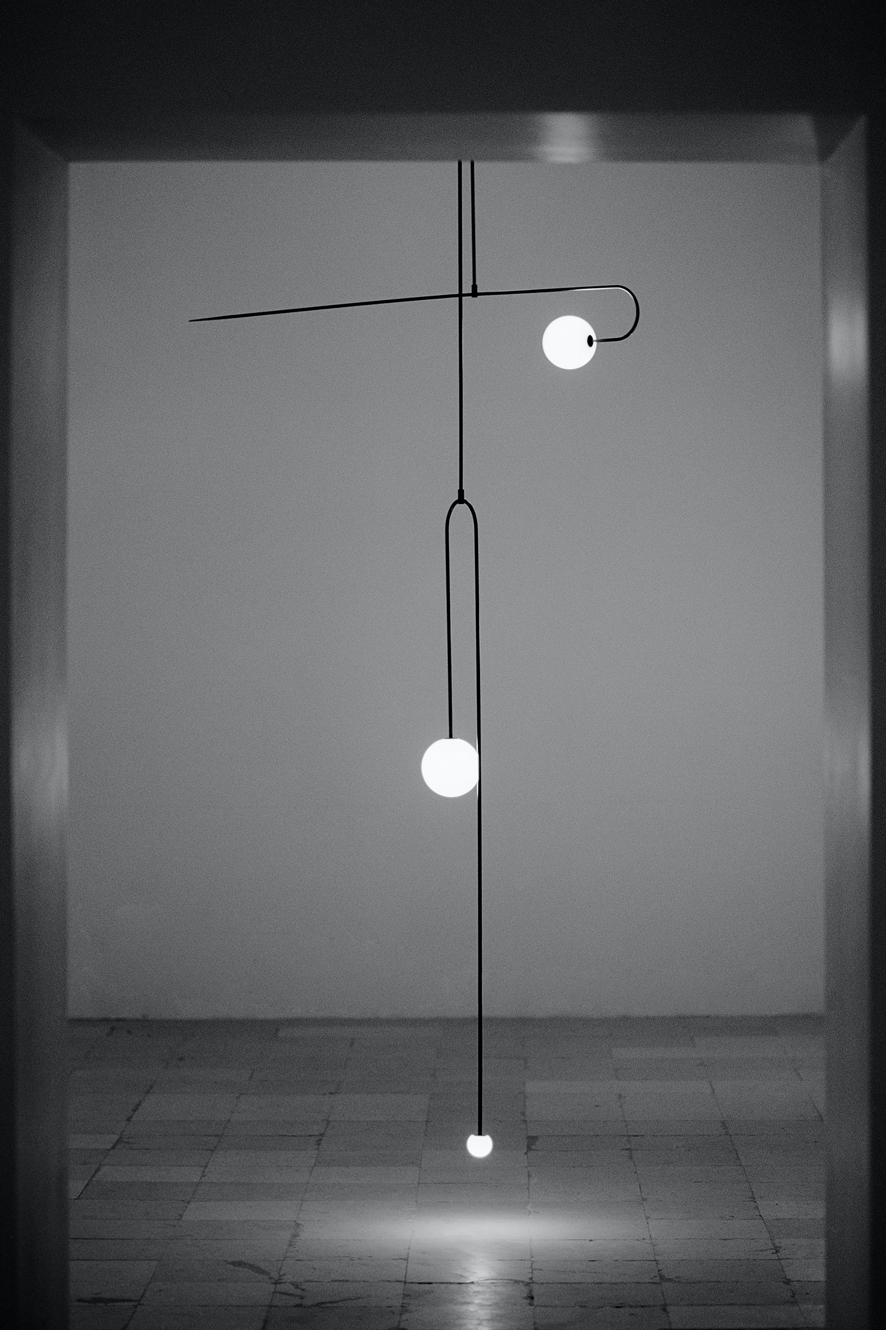 Lustra Kronleuchter Mobile Schwarz Minimalistisch-Letslighting