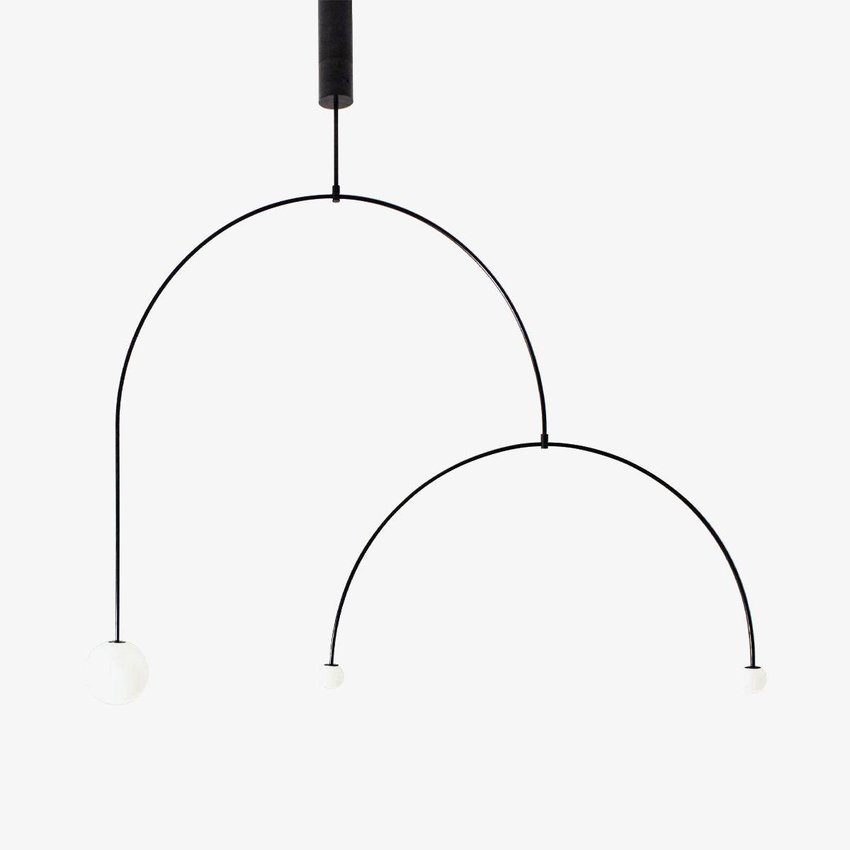 Lustra Kronleuchter Mobile Schwarz Minimalistisch-Letslighting