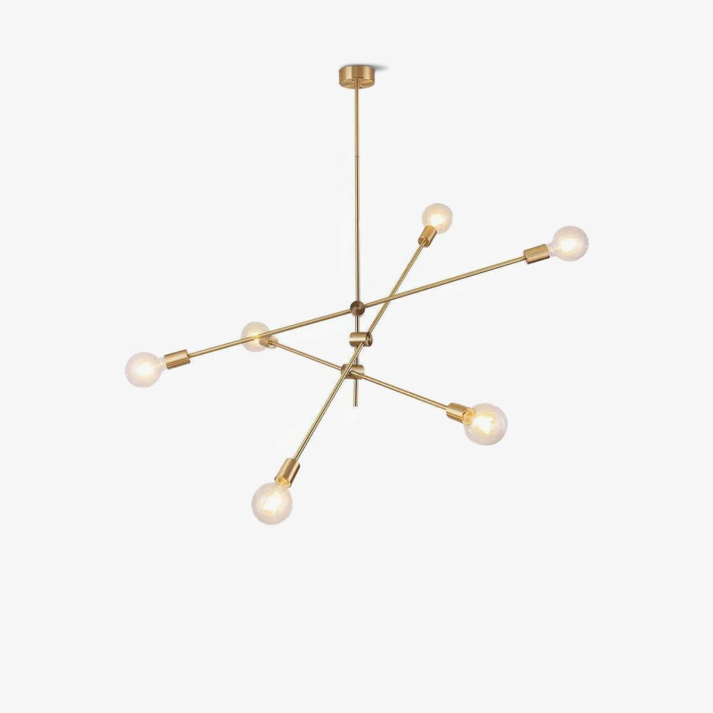 Edward Minimalistischer moderner Kronleuchter aus Messing-Letslighting