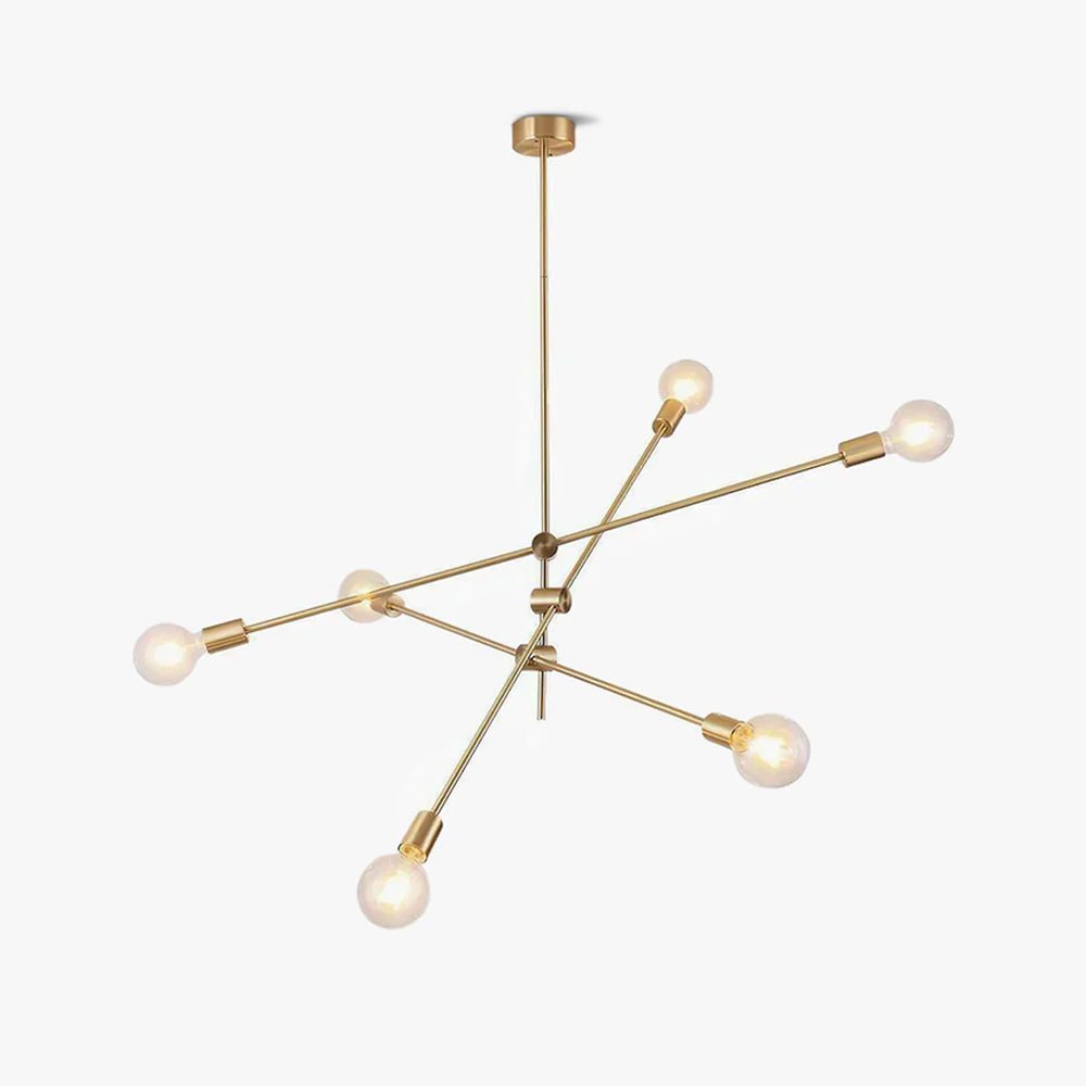 Edward Minimalistischer moderner Kronleuchter aus Messing-Letslighting