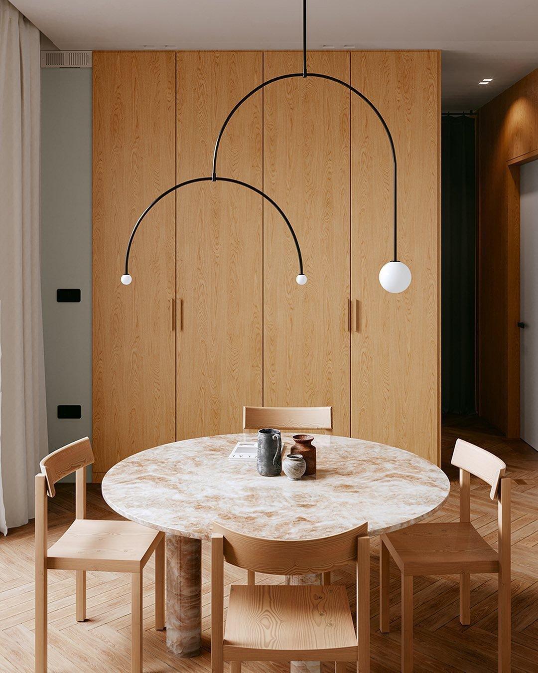 Lustra Kronleuchter Mobile Schwarz Minimalistisch-Letslighting