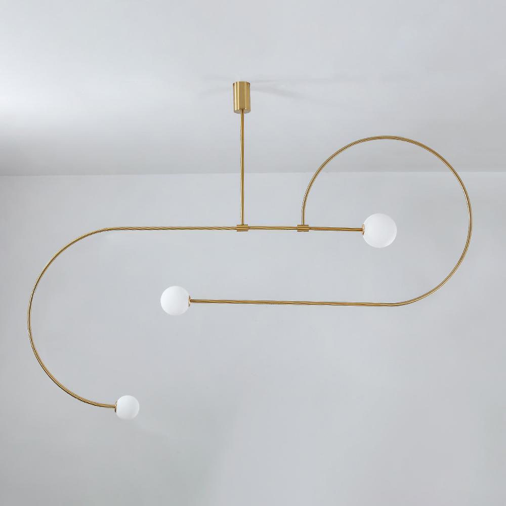Lustra Kronleuchter Mobile Schwarz Minimalistisch-Letslighting