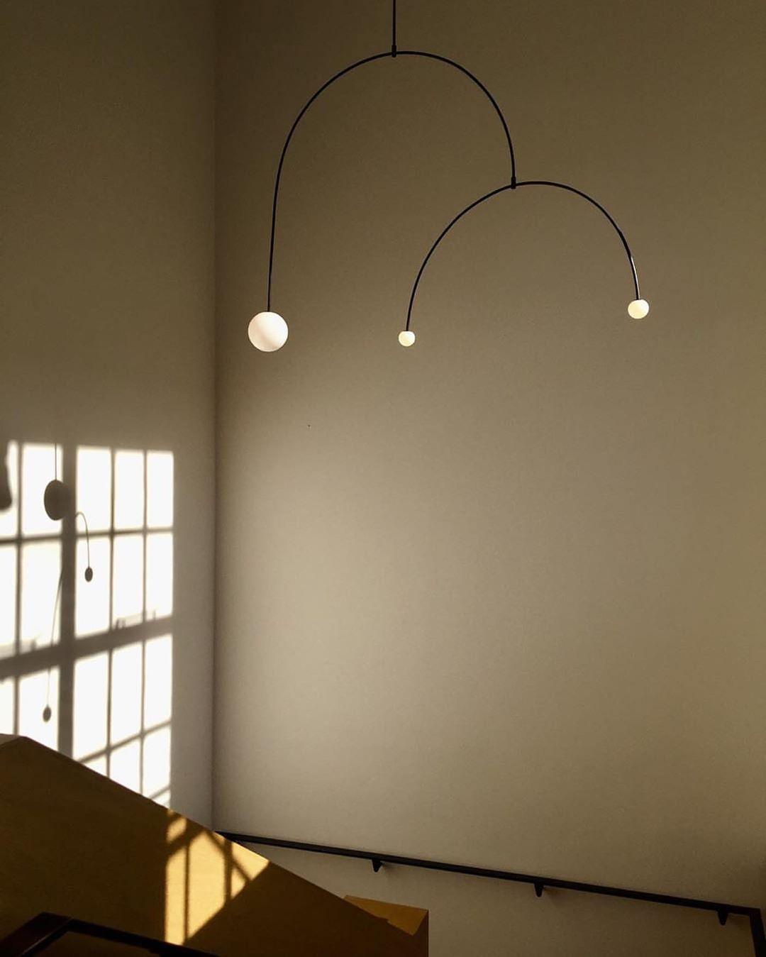 Lustra Kronleuchter Mobile Schwarz Minimalistisch-Letslighting