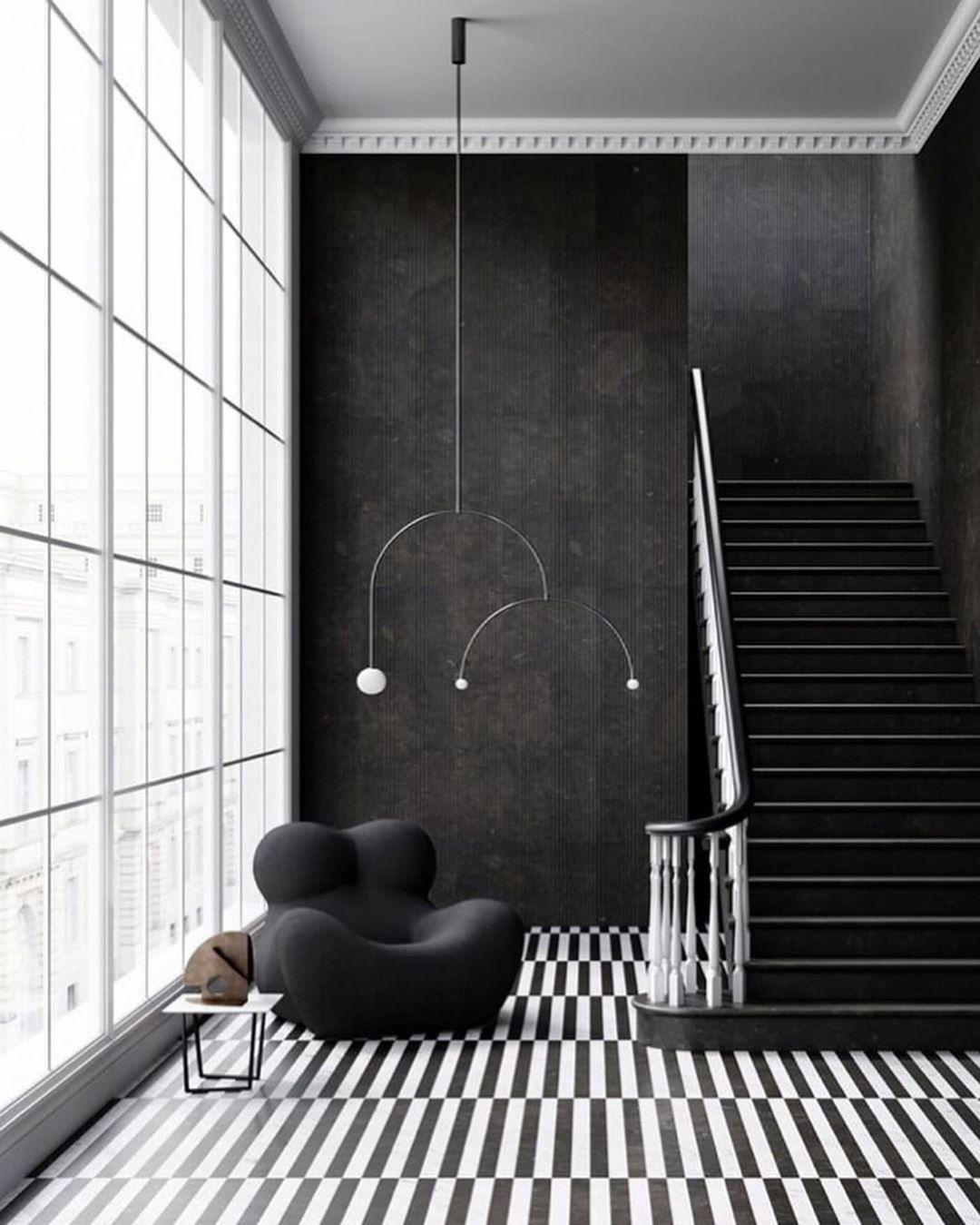 Lustra Kronleuchter Mobile Schwarz Minimalistisch-Letslighting