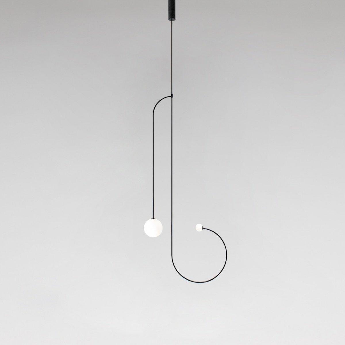 Lustra Kronleuchter Mobile Schwarz Minimalistisch-Letslighting