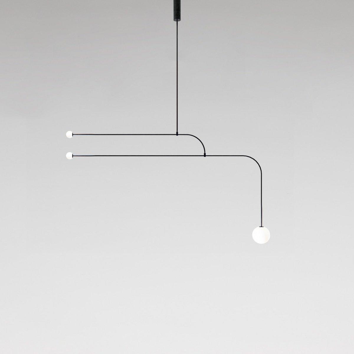 Lustra Kronleuchter Mobile Schwarz Minimalistisch-Letslighting