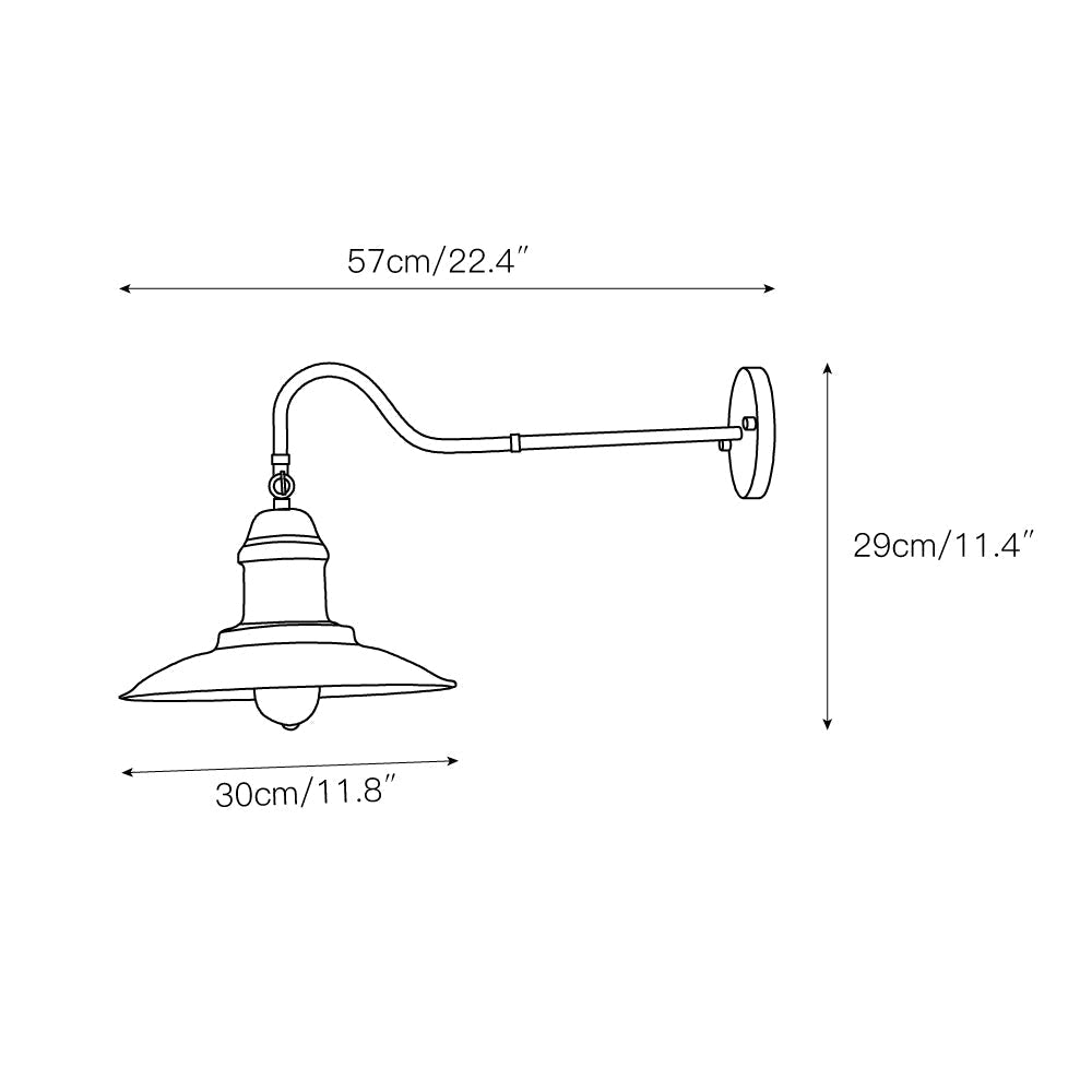 Ciraeus Vintage Industrie Wandleuchte-Letslighting
